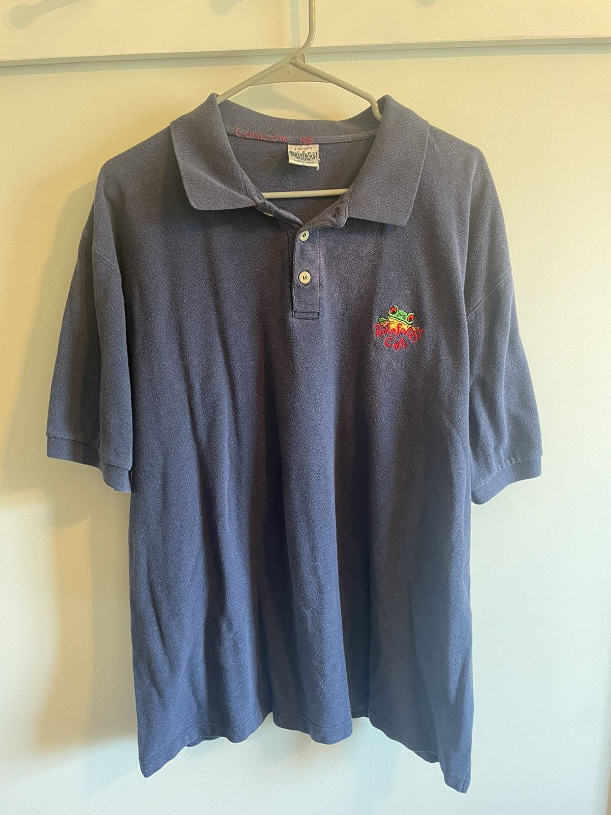 Vintage Rinforest Cafe Polo Size US XL / EU 56 / 4 - 1 Thumbnail
