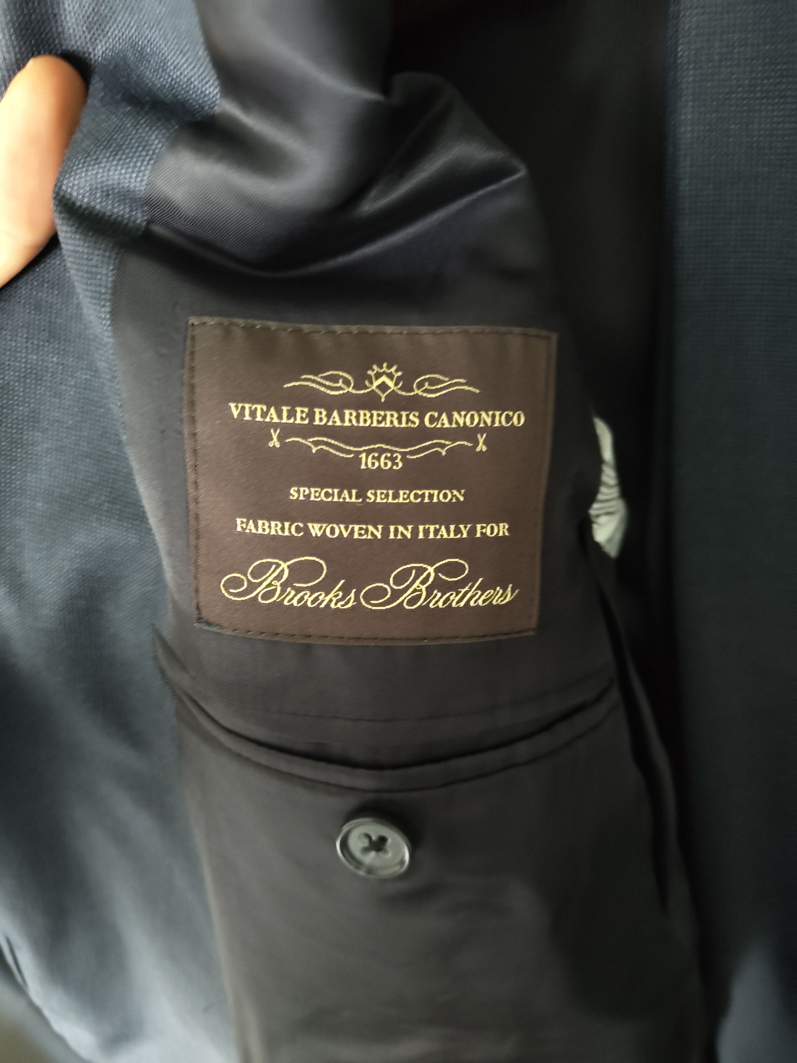 Brooks Brothers Brooks Brothers REGENT FIT (40S) Navy suit Size 40S - 2 Thumbnail