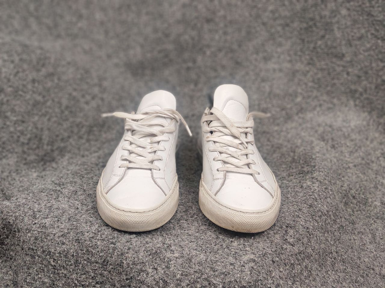 Common Projects Common Projects Achilles Low White Leather Lace Up Sneakers Size US 9 / IT 39 - 8 Thumbnail