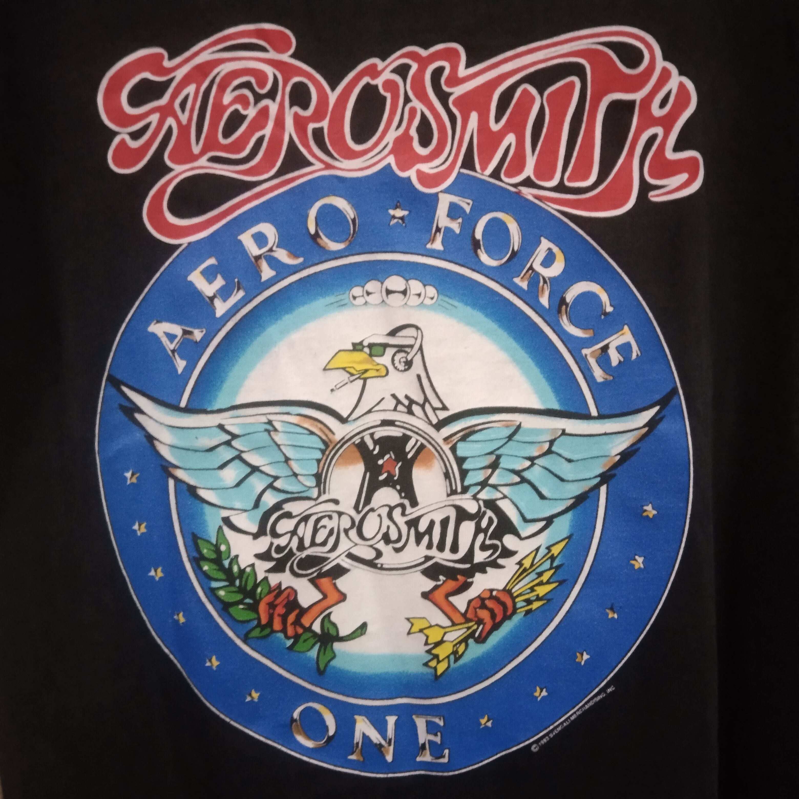 Band Tees × Giant × Vintage Aerosmith Aero Force One Vintage 90s Size US M / EU 48-50 / 2 - 5 Thumbnail