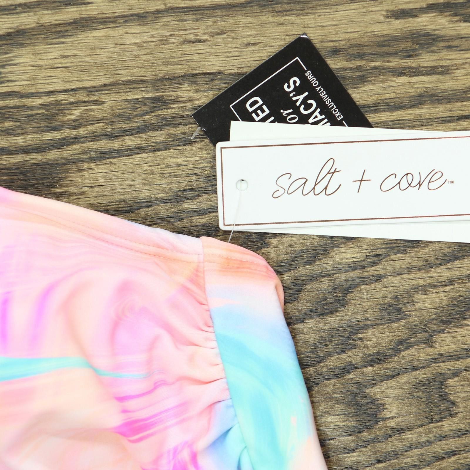 Other Nwt Salt Cove Size Bikini Top Wave Multi Pink 3x (22/24) Size ONE SIZE - 3 Thumbnail