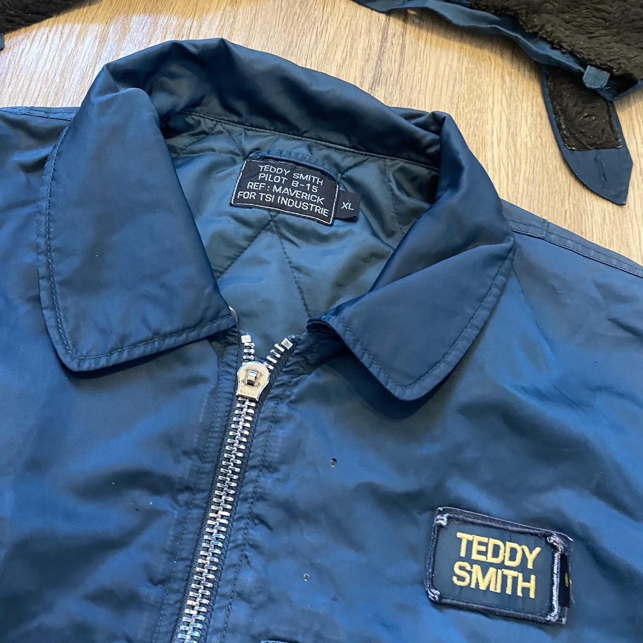 Other Teddy Smith navy bomber jacket with fur collar Miliatry Size US XL / EU 56 / 4 - 3 Thumbnail