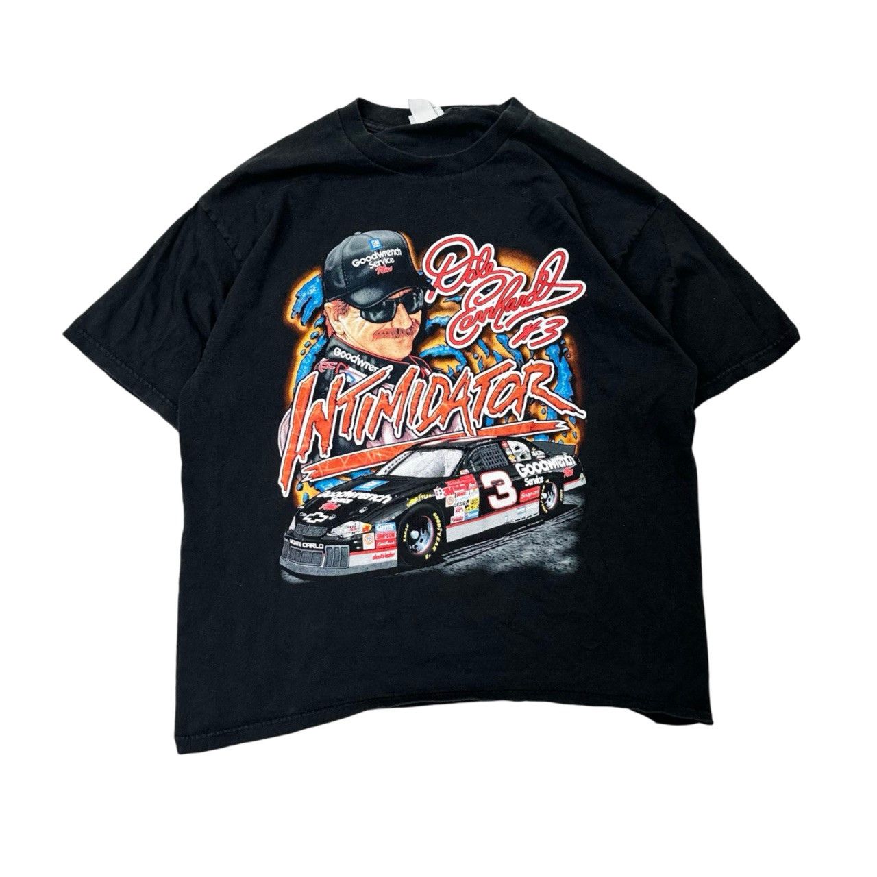 Vintage Vintage 90s Rare NASCAR Dale Earnhardt Intimidator Graphic Size US XL / EU 56 / 4 - 1 Thumbnail