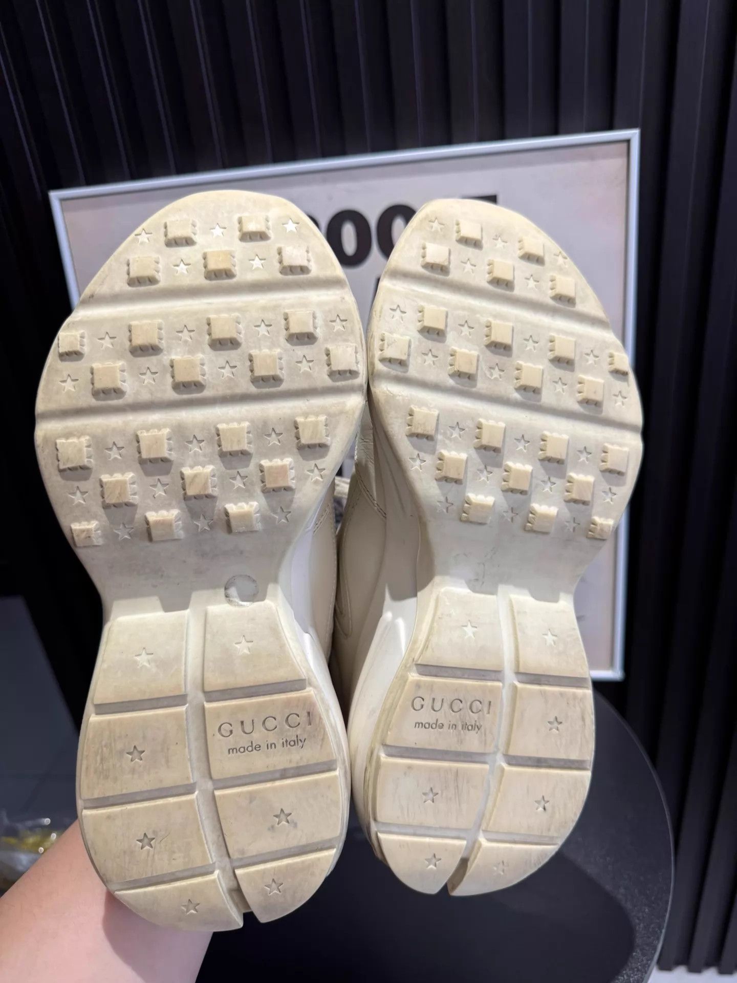 Gucci GUCCI Rhyton Retro Dad Sneaker Women's Ivory White Size US 6.5 / IT 36.5 - 8 Thumbnail