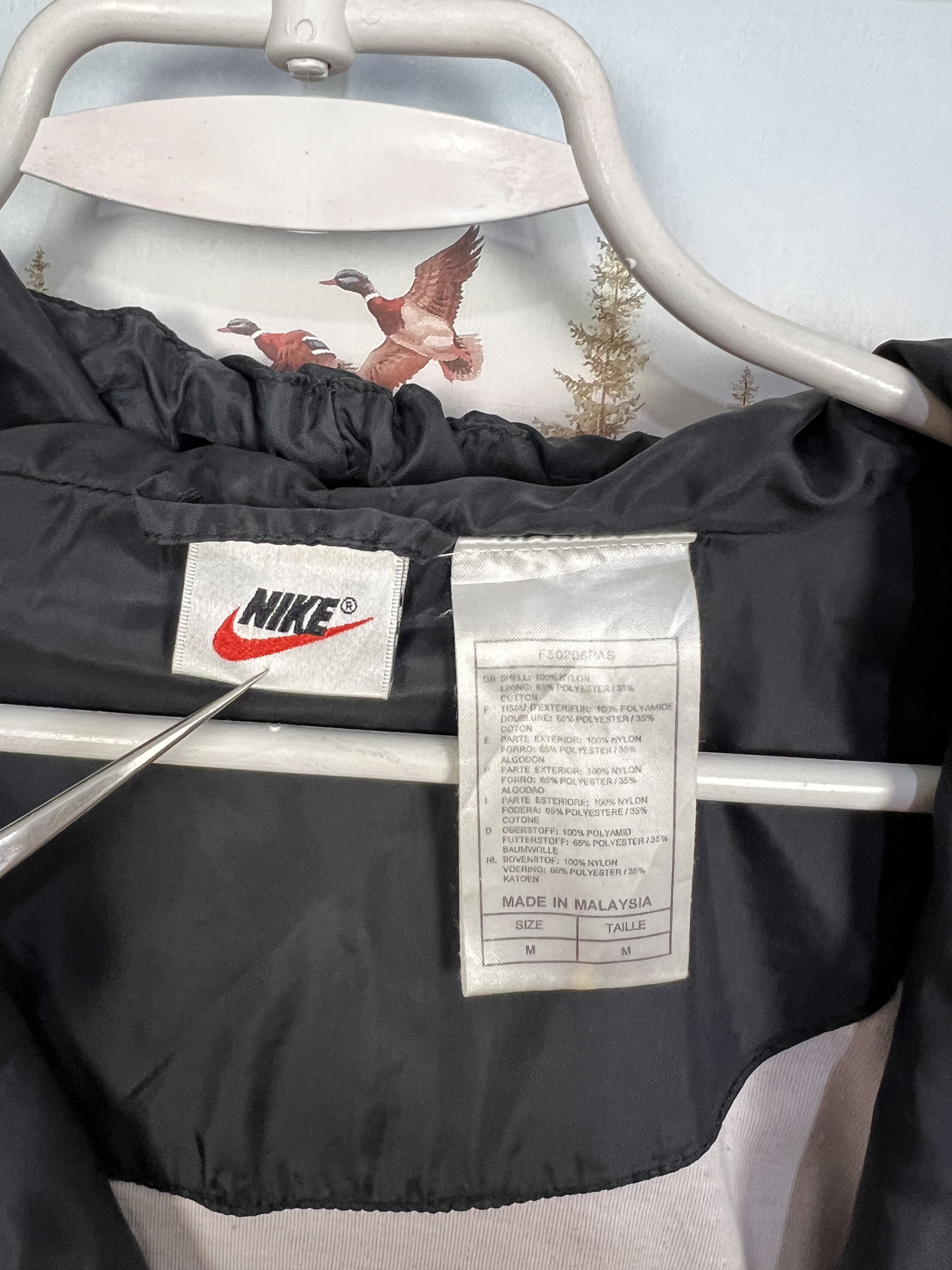Nike Vintage 90's Nike Jacket Hooded Track Top Swoosh Zip Size US M / EU 48-50 / 2 - 11 Thumbnail