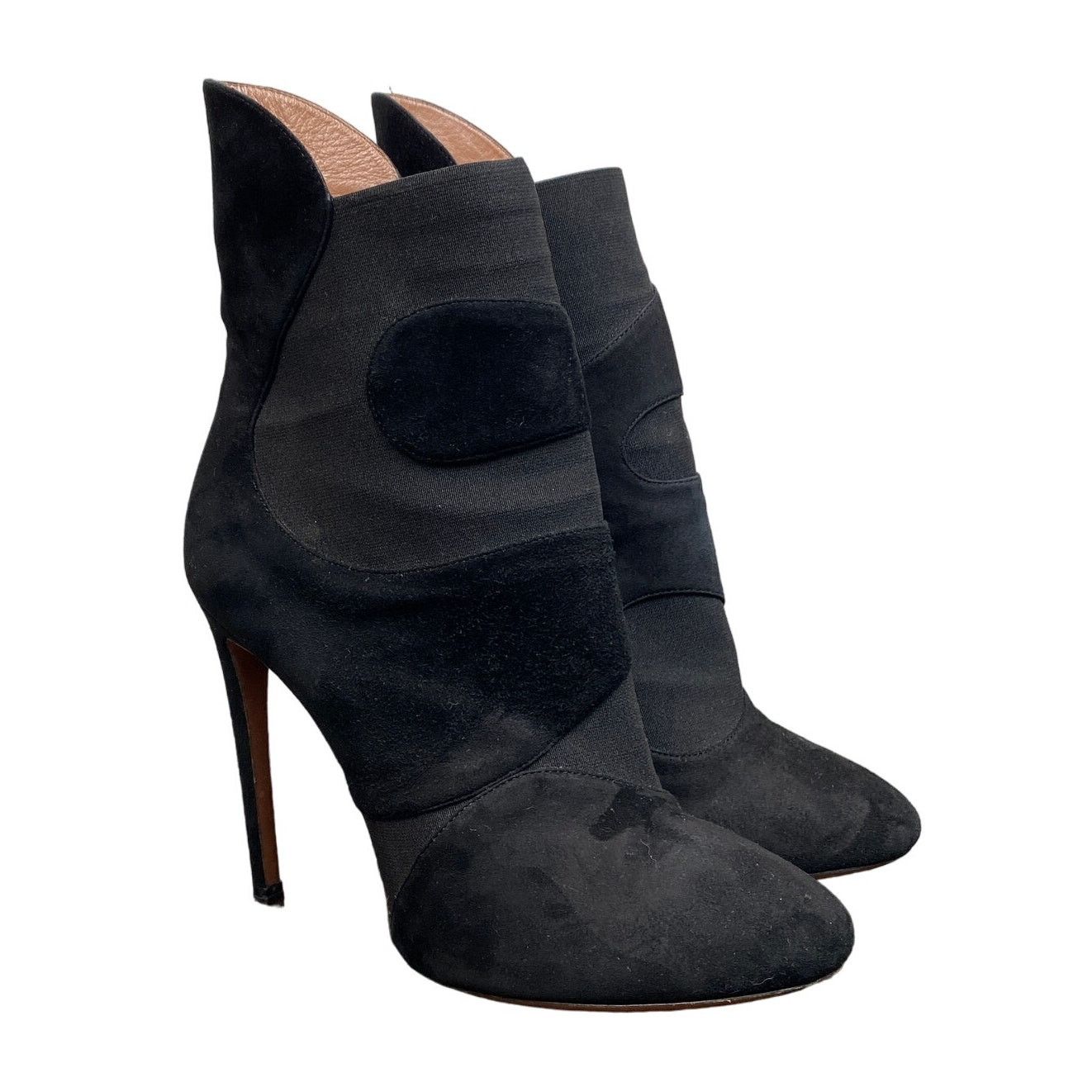 Alaia Alaia Suede Geo Booties Stiletto Heels Women's 40 US 9 Size US 9 / IT 39 - 1 Thumbnail