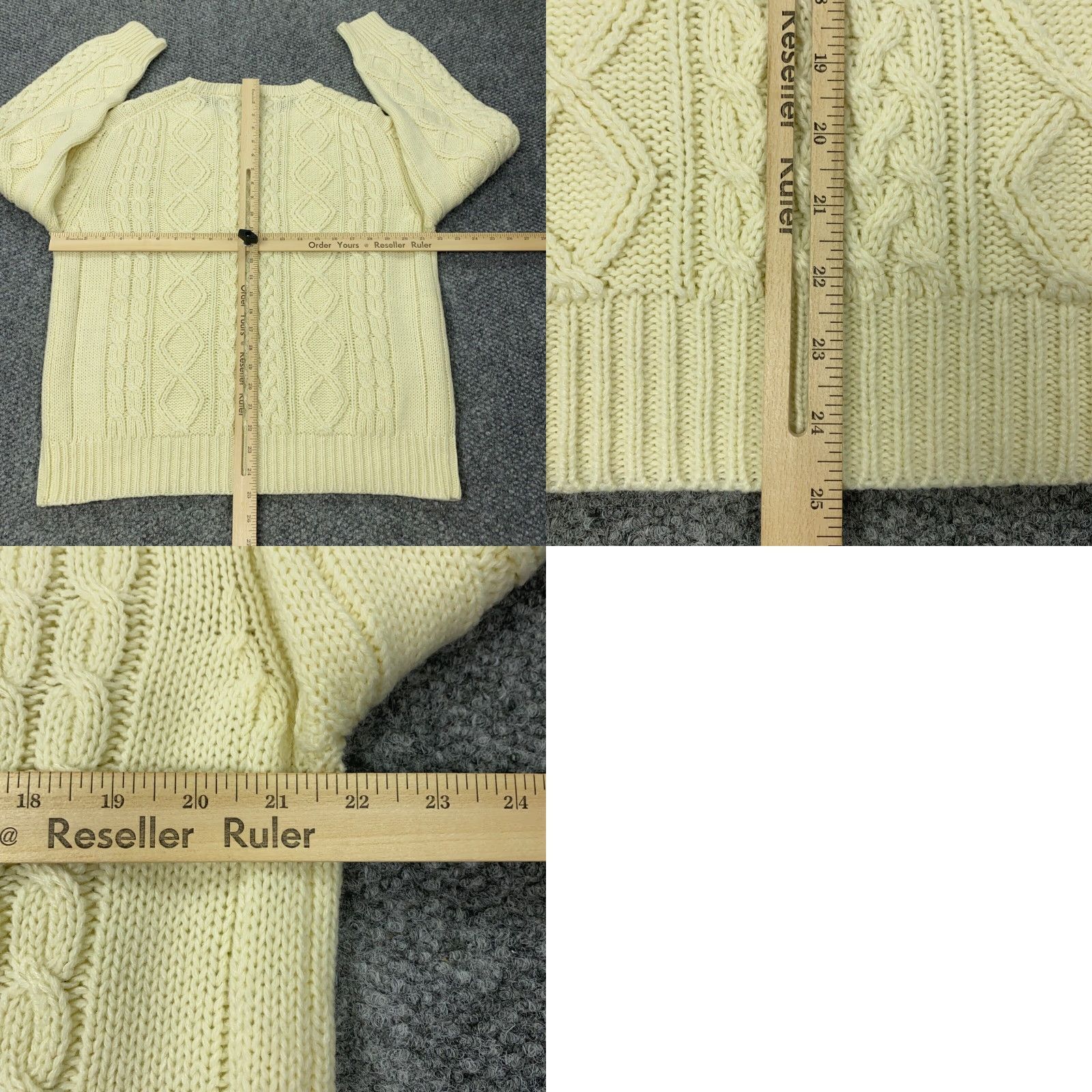 Vintage VINTAGE Brian MacNeil Sweater Mens XL Ivory Crew Neck Cable Knit Pullover Casual Size US XL / EU 56 / 4 - 8 Thumbnail