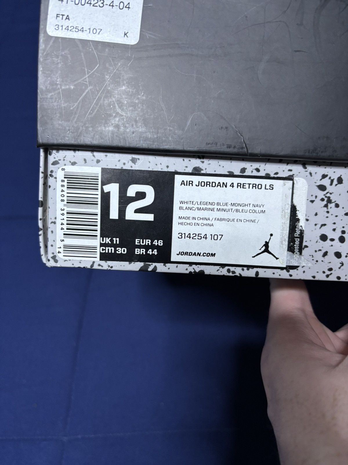 Jordan Brand Jordan 4 Retro LS Columbia Size 12 Size US 12 / EU 45 - 9 Thumbnail