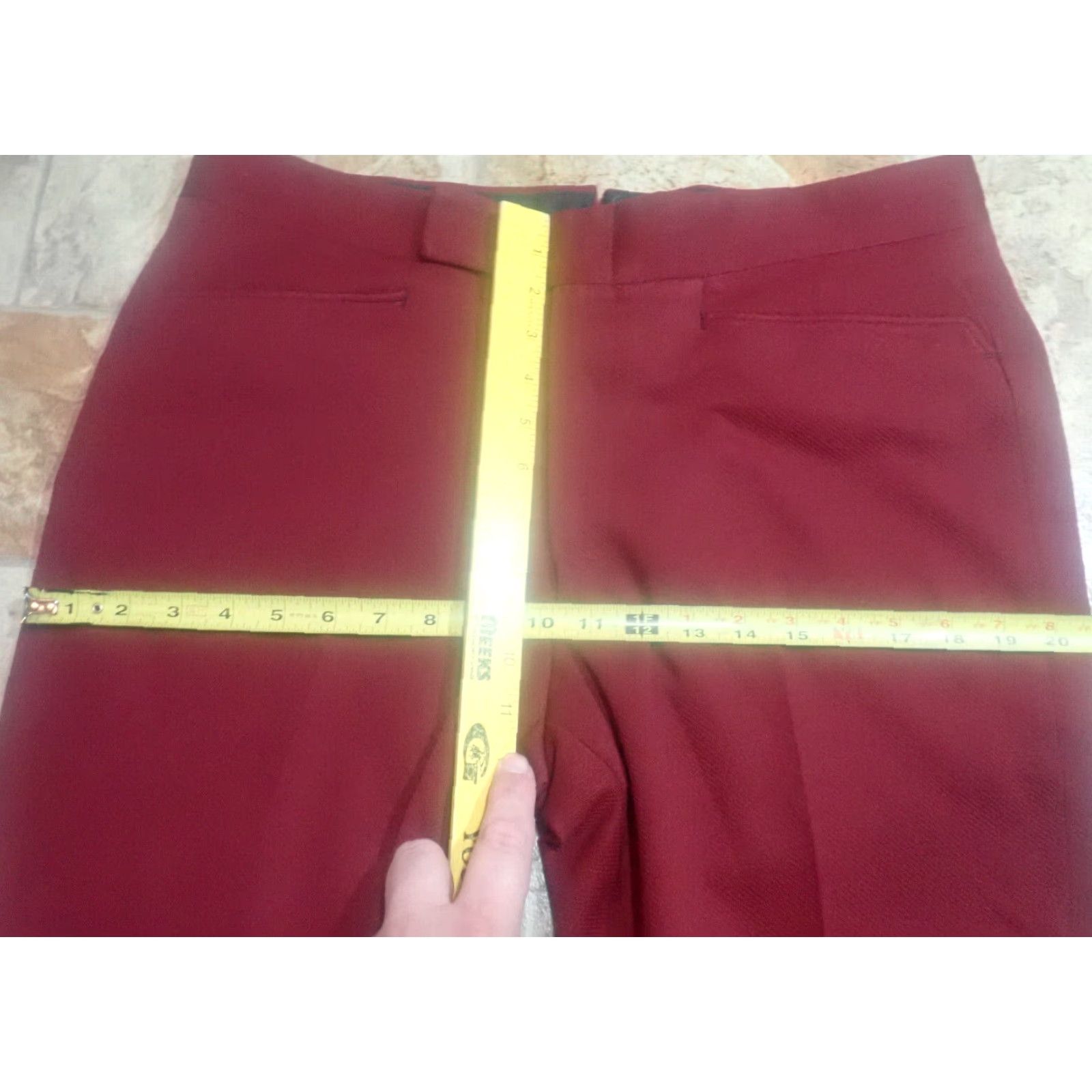 Izod Vintage Izod Red Polyester Dress Pants Size 36x28 Preppy Straight Leg 1980s Mens Size US 36 / EU 52 - 7 Thumbnail