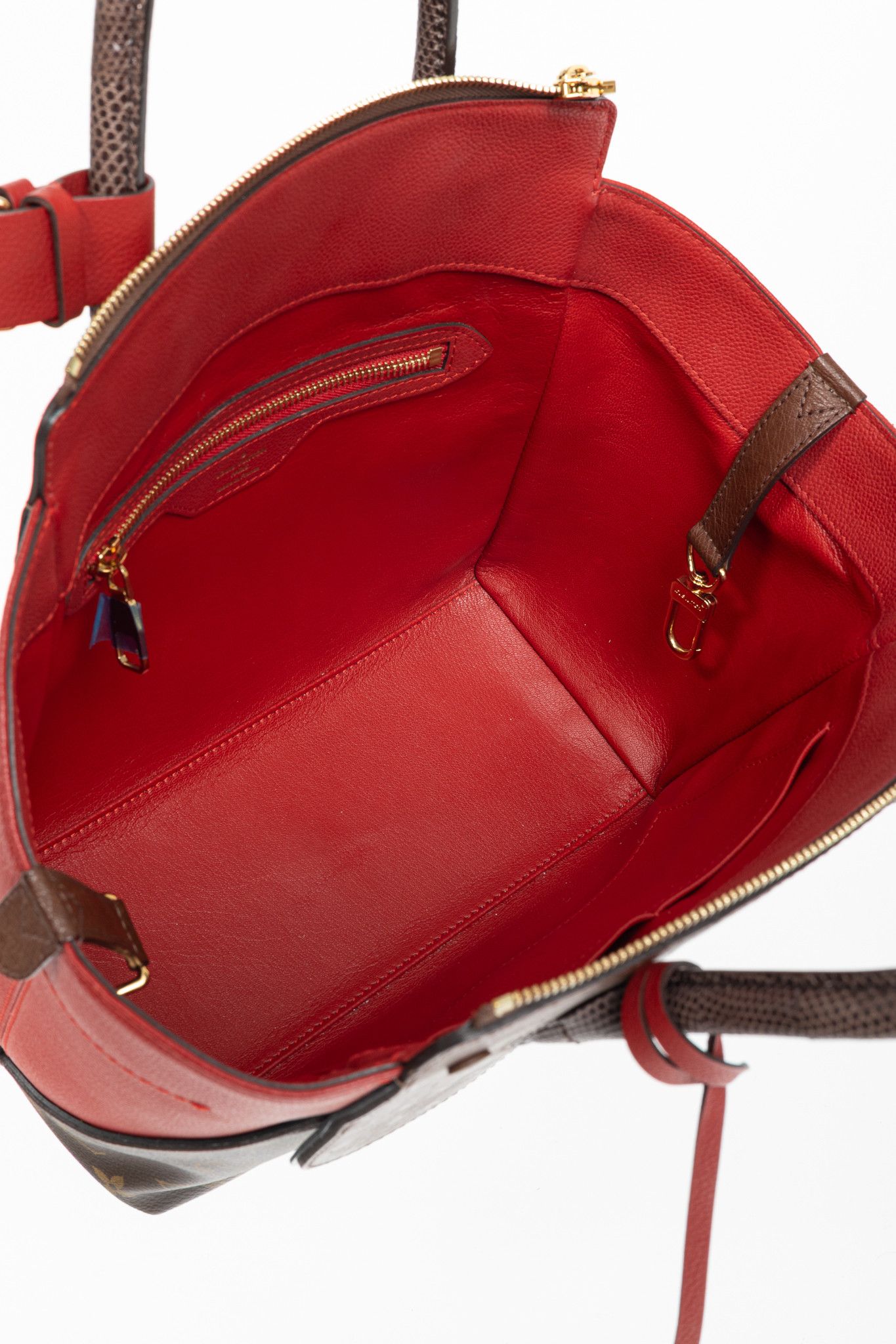 Louis Vuitton Louis Vuitton Majestueux PM Red Monogram Exotique Tote Size ONE SIZE - 14 Thumbnail