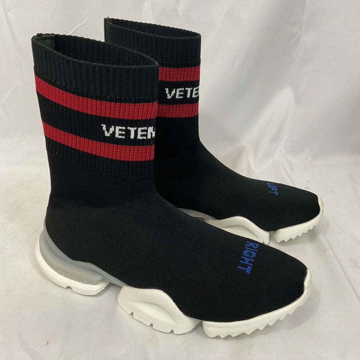 Reebok × Vetements Vetements x Reebok Sock Pump High Top Sock Sneakers Black Size US 6.5 / IT 36.5 - 5 Thumbnail