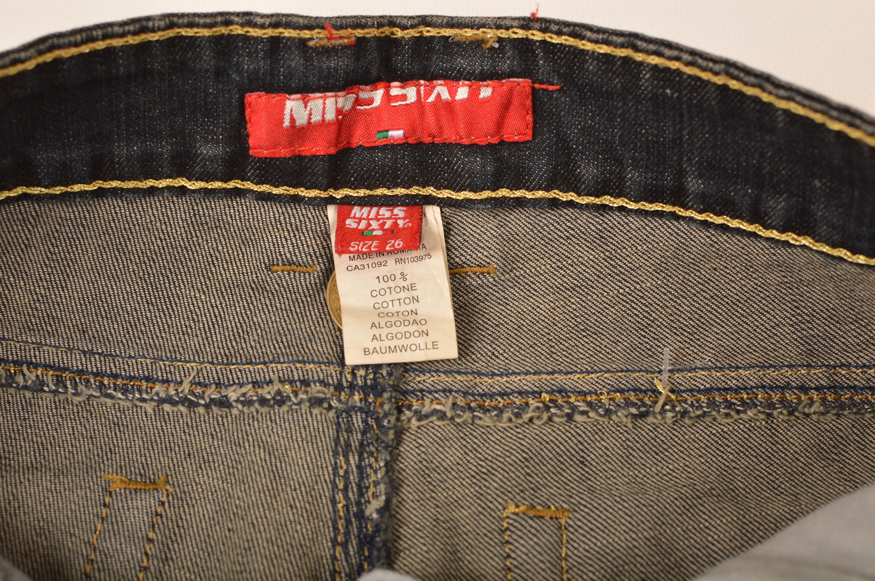 Miss Sixty × Vintage Miss Sixty 60 Vintage Y2K Flare Denim Jeans Low Rise Size 26" / US 2 / IT 38 - 5 Thumbnail