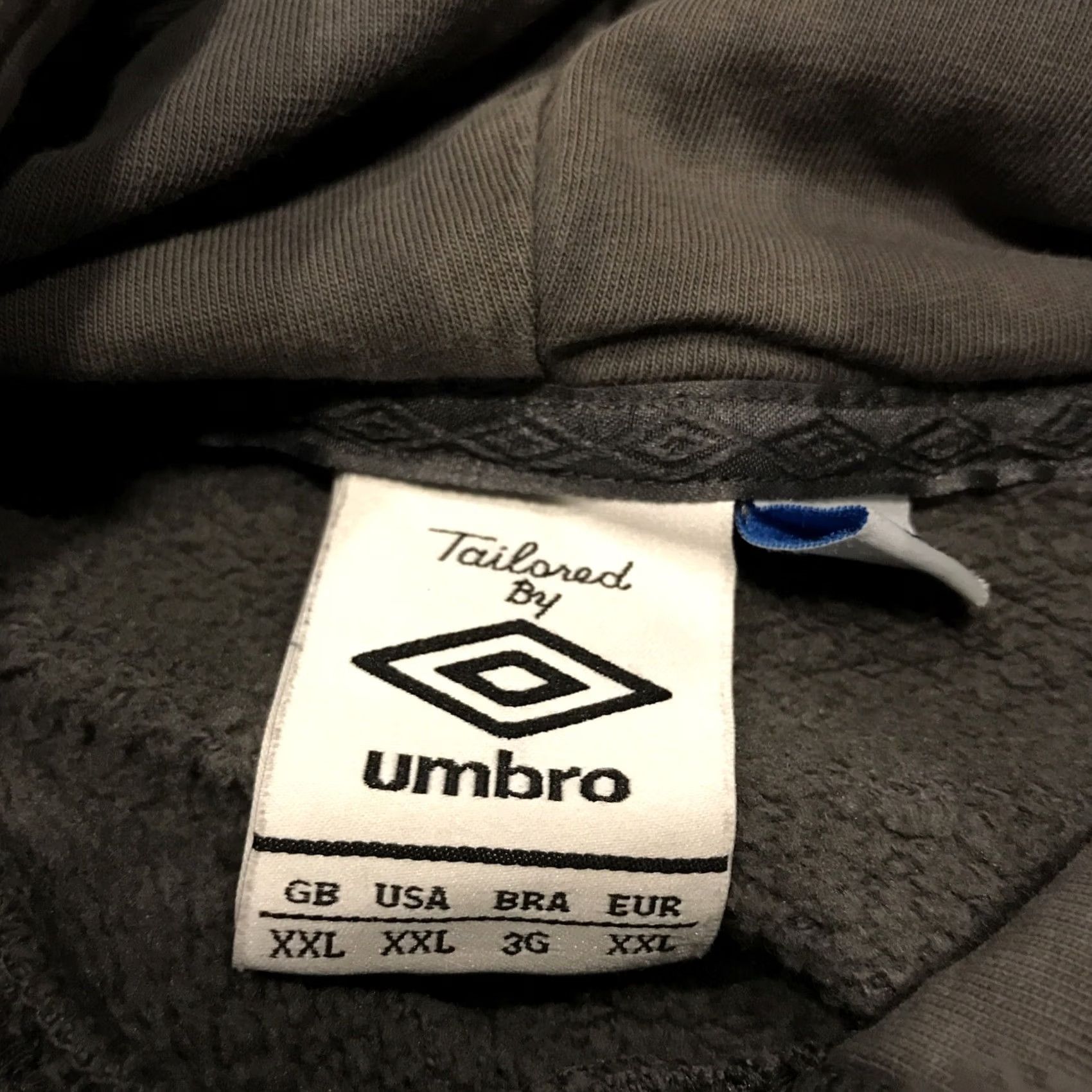 Umbro Umbro Hoodie Womens 2XL Gray pullover cotton yellow b22 Size XXL / US 16-18 / IT 52-54 - 2 Thumbnail
