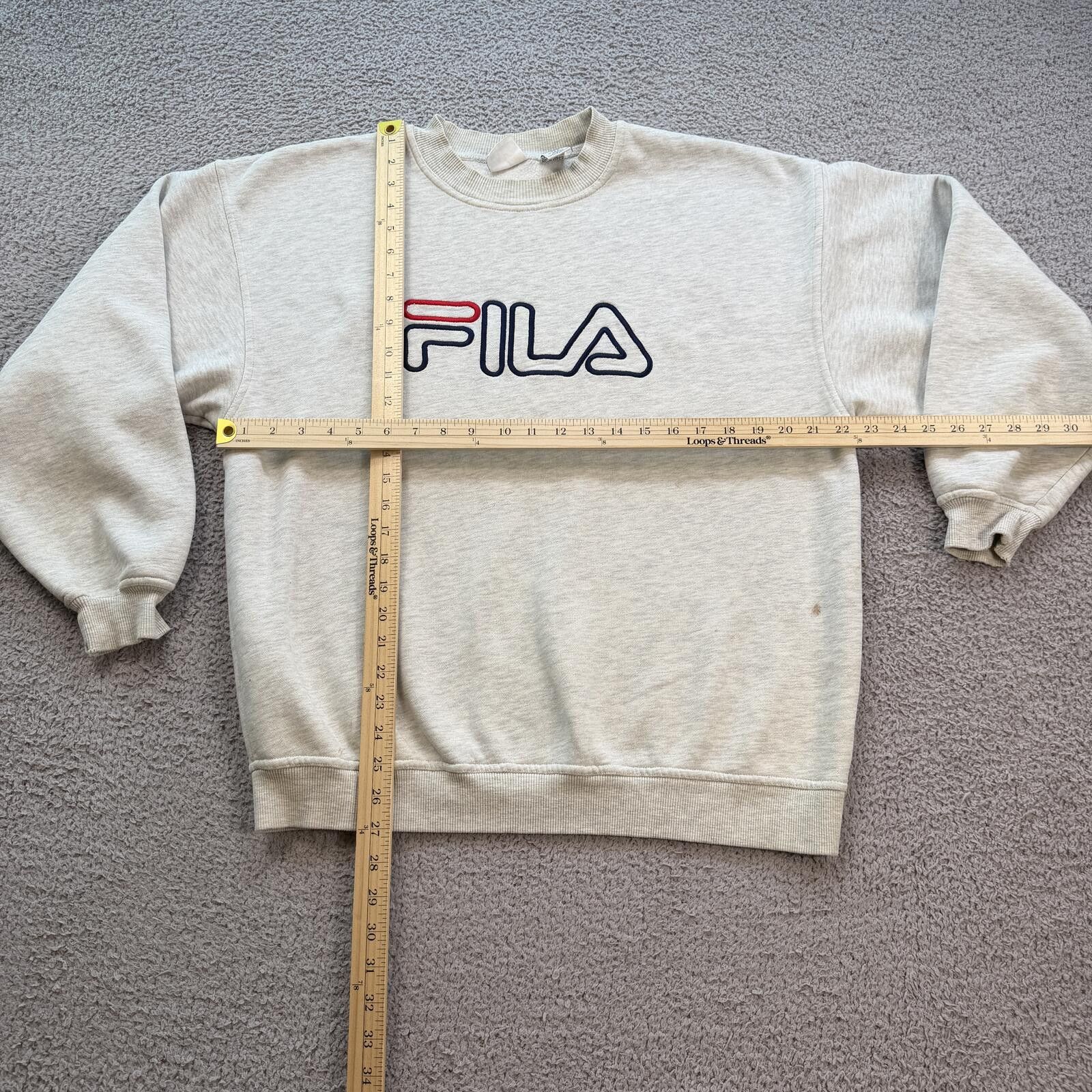 Fila Vintage Fila Embroidered Crewneck Sweatshirt Heather Y2K Size US M / EU 48-50 / 2 - 3 Thumbnail