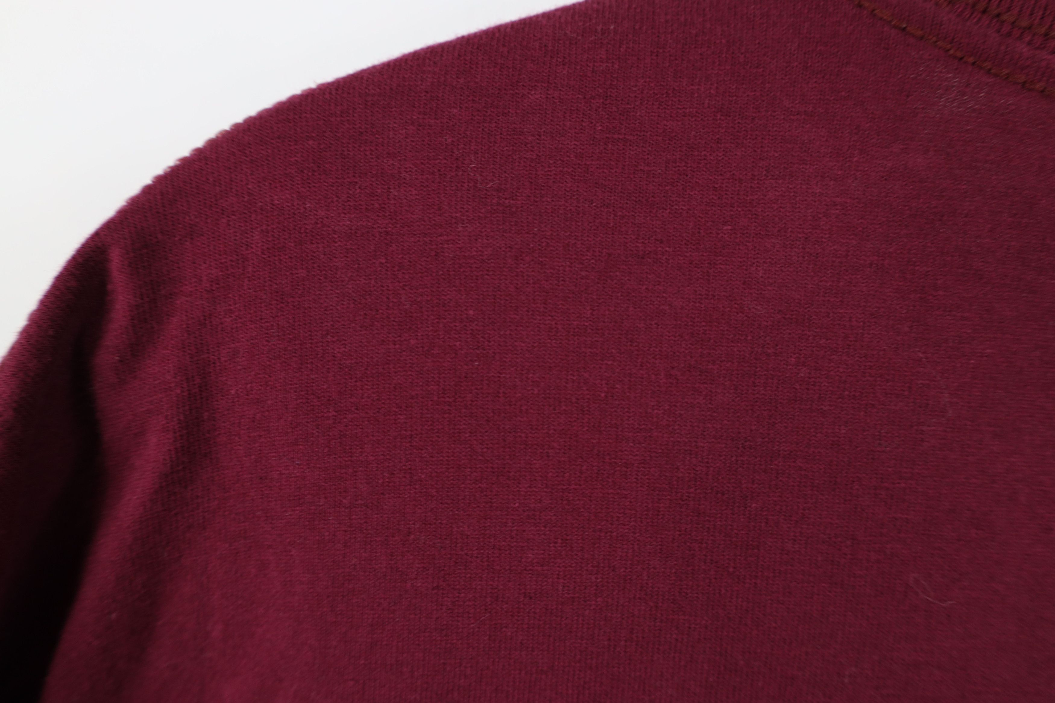 Nike Vintage Y2K Nike Scott Big Center Swoosh T-Shirt Burgundy Size US XL / EU 56 / 4 - 11 Thumbnail