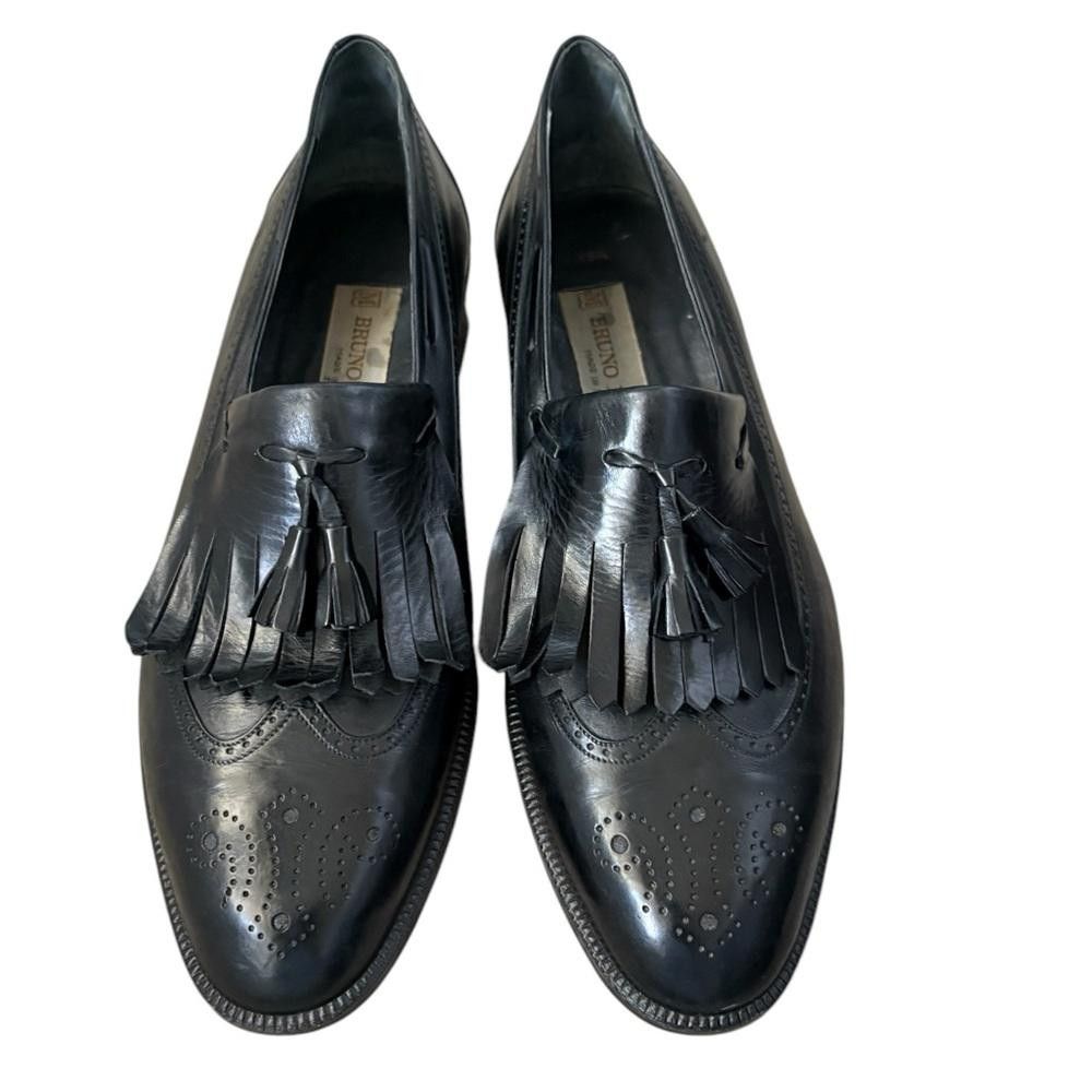 Bruno Magli Bruno Magli Leather Wingtip Tassel Classic Loafers Size US 9.5 / EU 42-43 - 5 Thumbnail