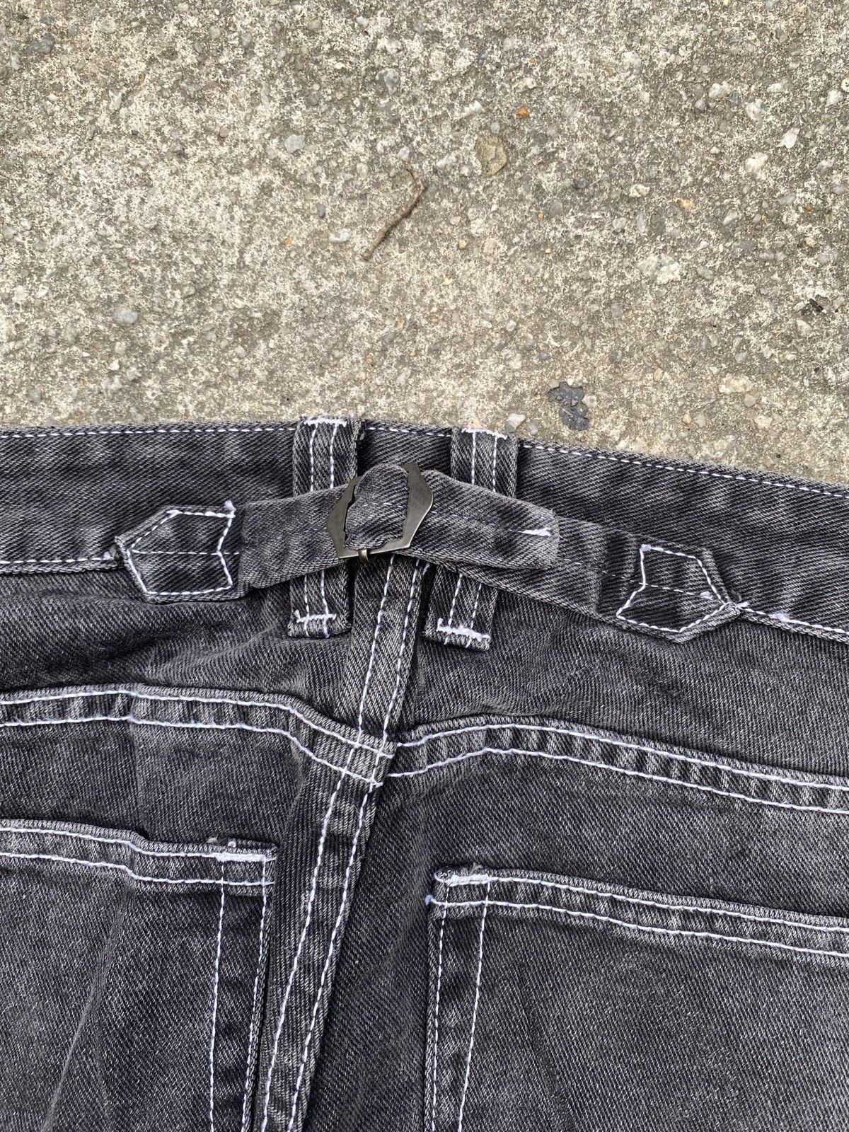 If Six Was Nine × Japanese Brand × Le Grande Bleu (L.G.B.) John Galt Buckle Back Flare Denim Size US 30 / EU 46 - 11 Thumbnail