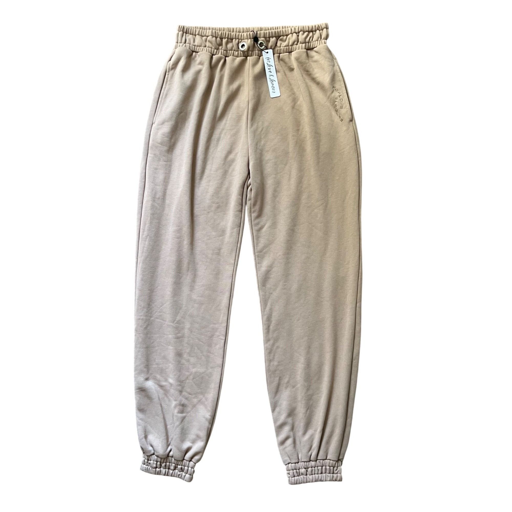 For Love & Lemons NWT For Love & Lemons L Victoria’s Secret Beige Joggers Size 34" / US 12 / IT 48 - 4 Thumbnail
