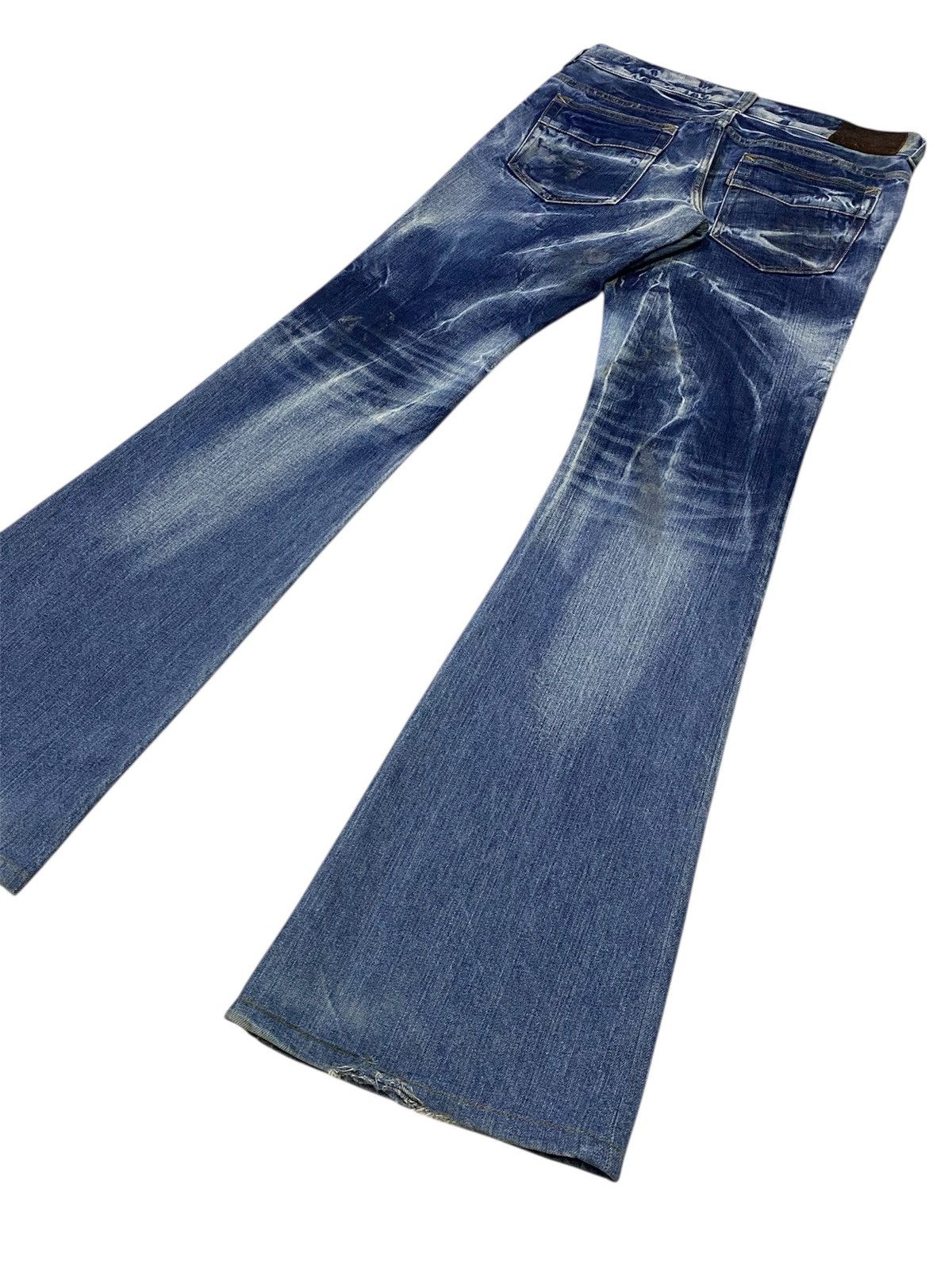 Tornado Mart 💃 Tornado Mart Flare Mudwash Whiskers Denim Pants Size US 30 / EU 46 - 24 Thumbnail