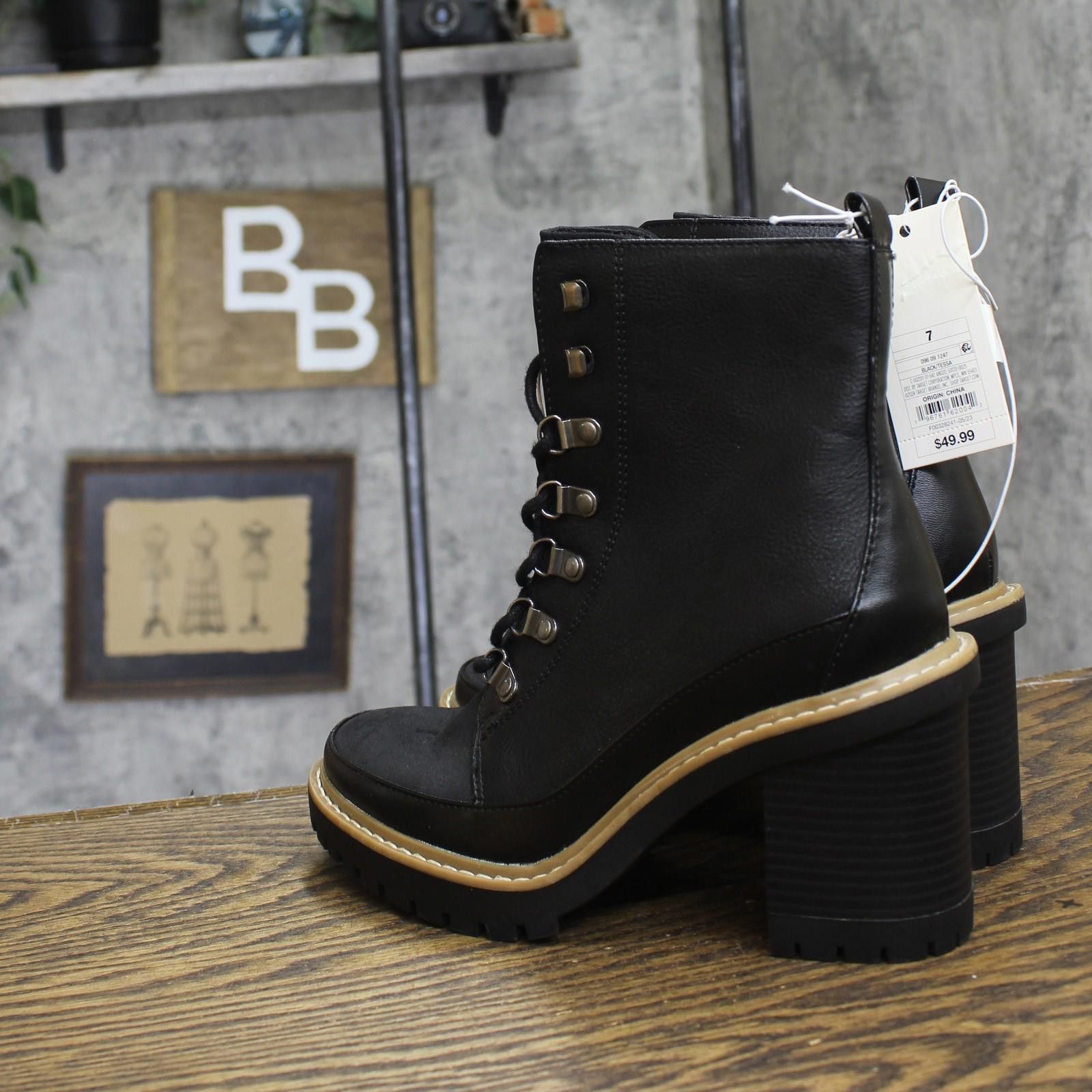 Other Nwt A New Day Womens Tessa Winter Boots 88375336 Black 7m Size US 7 / IT 37 - 2 Thumbnail