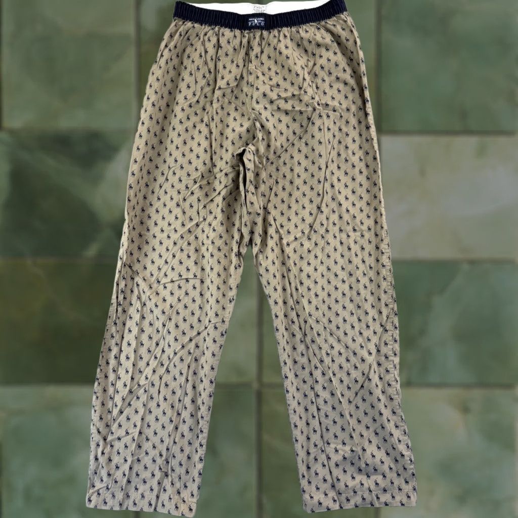Polo Ralph Lauren Polo Ralph Lauren Sleepwear Pants Men Medium Loose Lounge Pony Logo Print Preppy Lounge Pants Size US M / EU 48-50 / 2 - 1 Thumbnail