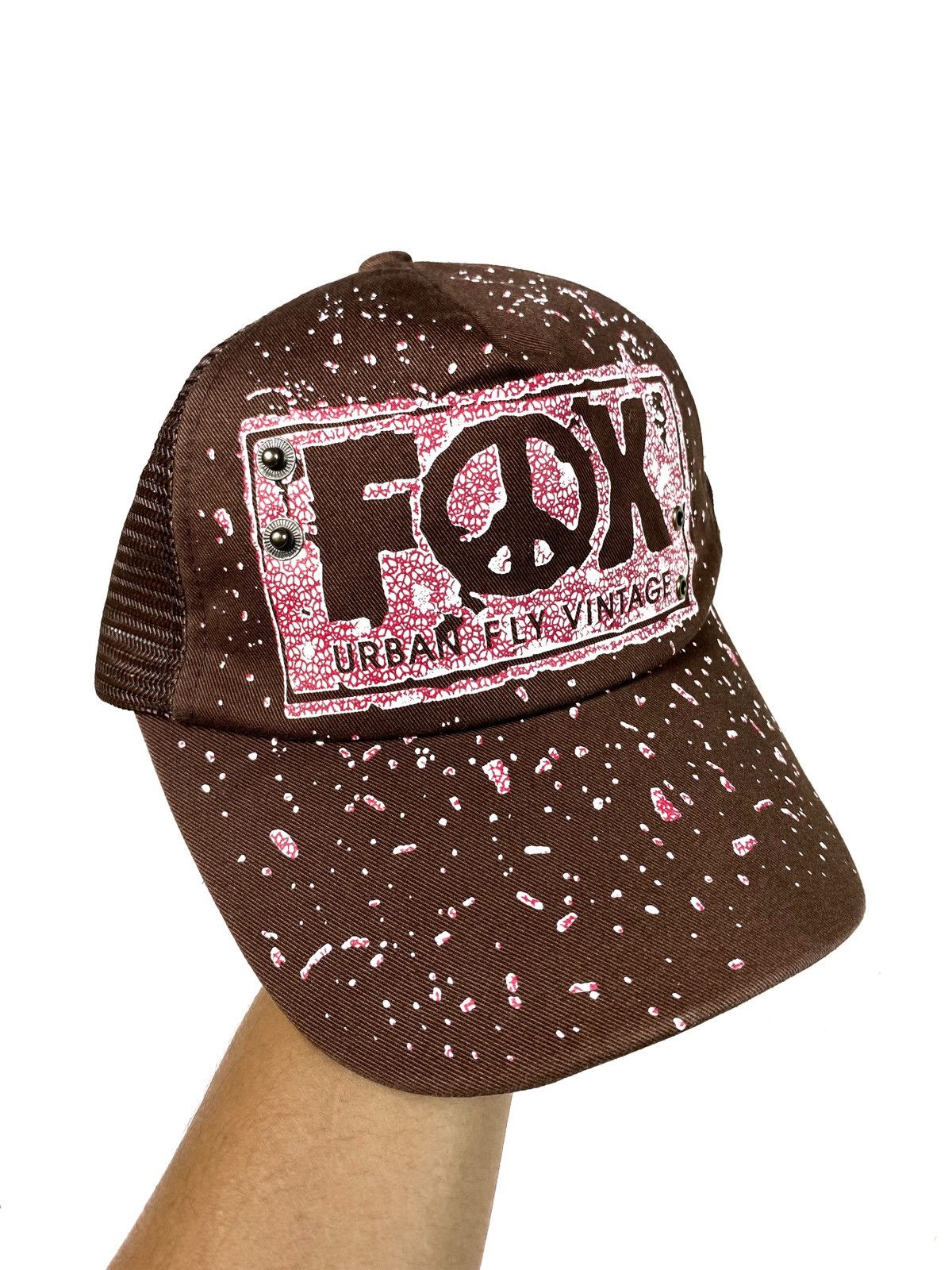 If Six Was Nine × Japanese Brand × Le Grande Bleu (L.G.B.) FOX Urban Fly Vintage Pattern Trucker Hat Size ONE SIZE - 2 Thumbnail