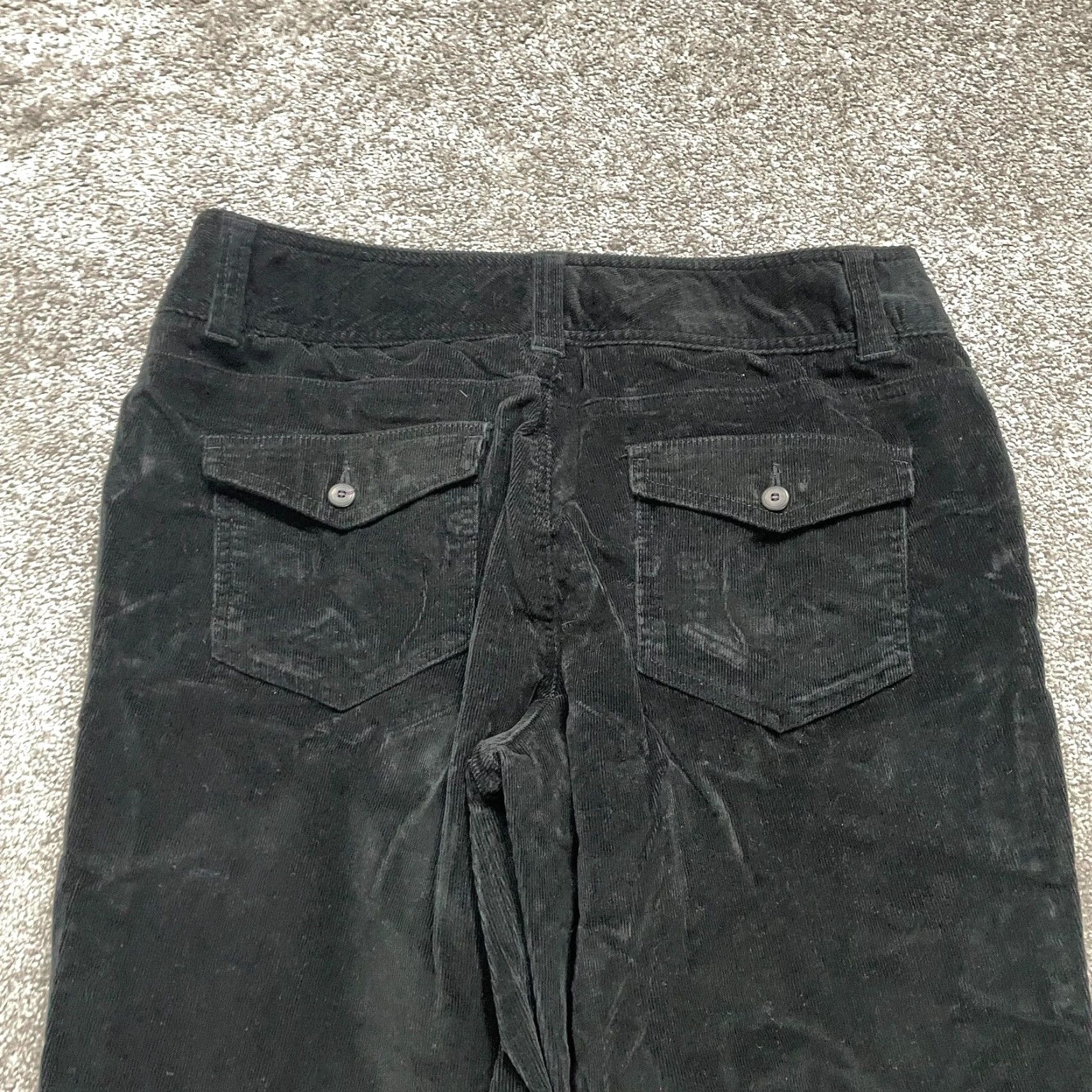 Dockers Dockers Pants Women 12 Tall Black Bootcut Mid Rise Corduroy Cotton 36x30 Womens Size 34" / US 12 / IT 48 - 4 Thumbnail