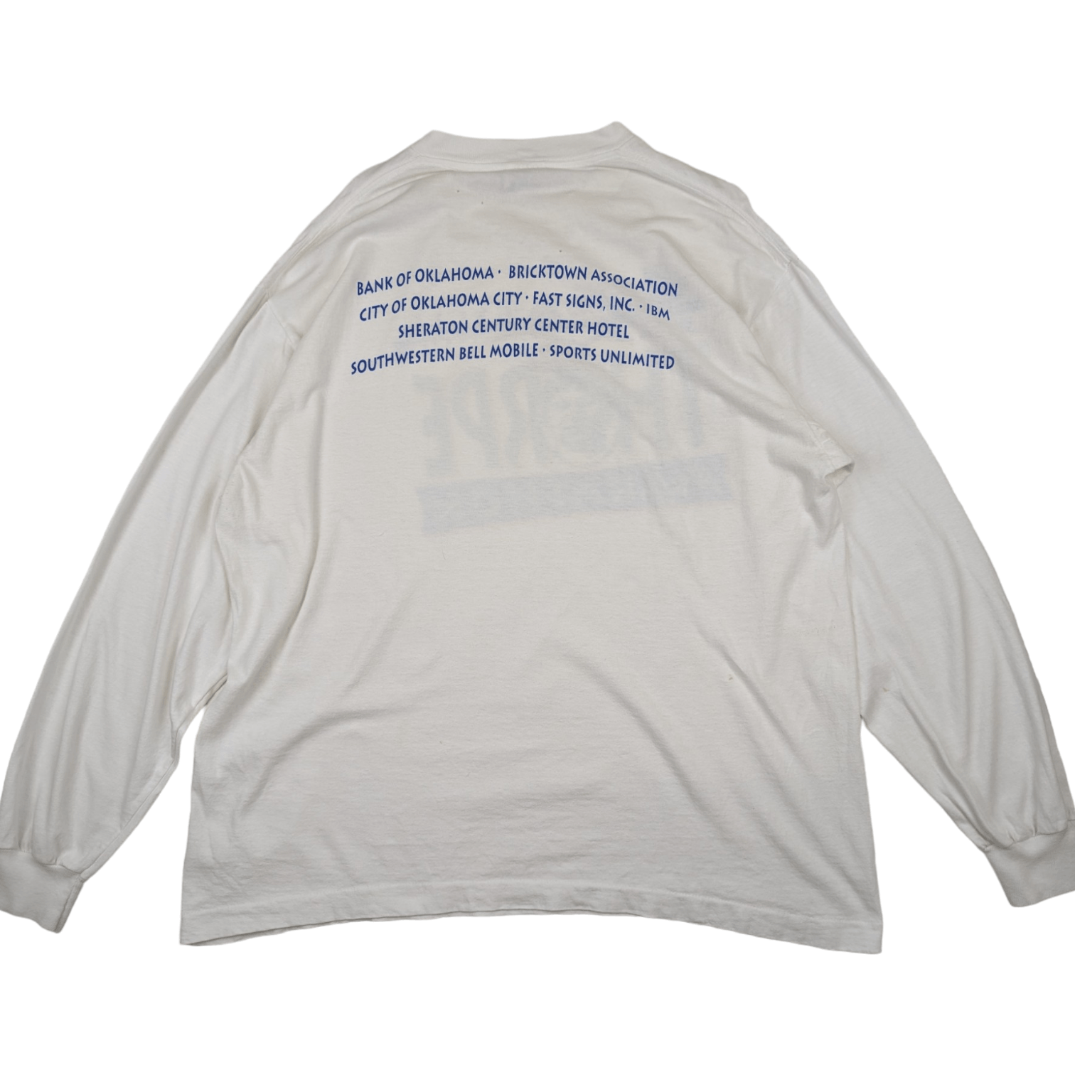 TEE JAYS 90's THORPE MARATHON Greek Boston Long Sleeve T-Shirt Size US XL / EU 56 / 4 - 6 Thumbnail
