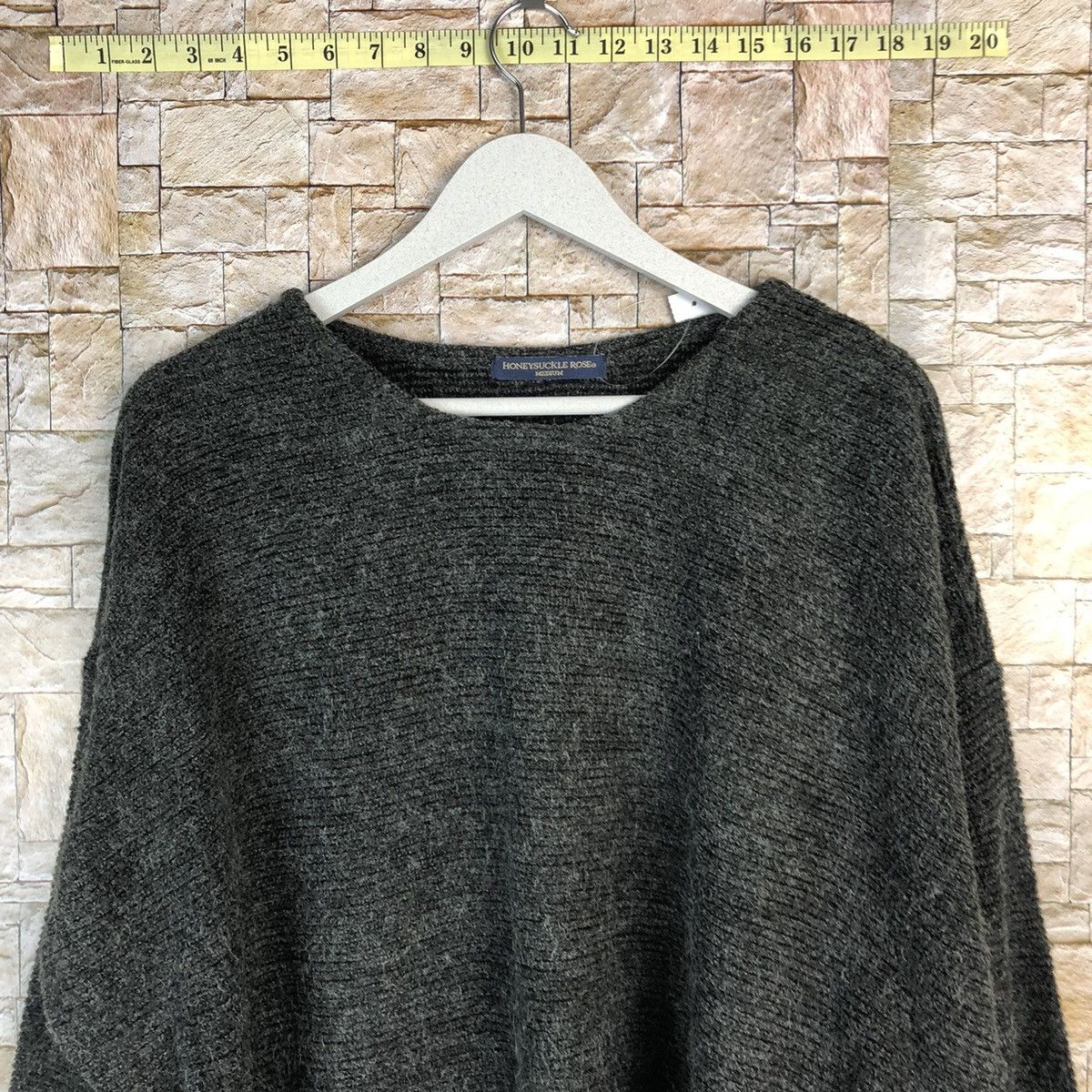 Homespun Knitwear × Japanese Brand Honey Suckle Rose Grey Knitwear #A1063 Size M / US 6-8 / IT 42-44 - 5 Thumbnail
