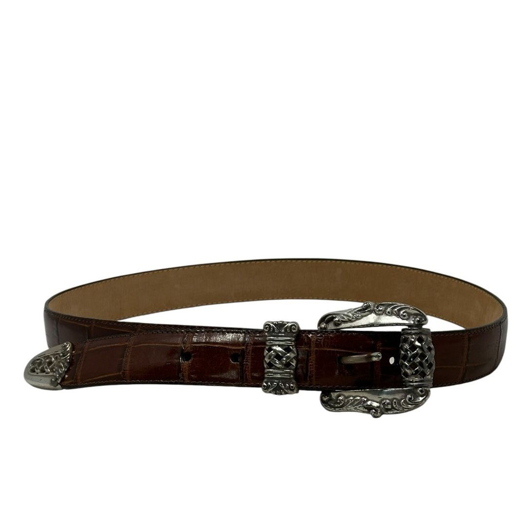 Brighton Brighton vintage brown silver buckle belt size Medium Size ONE SIZE - 1 Thumbnail
