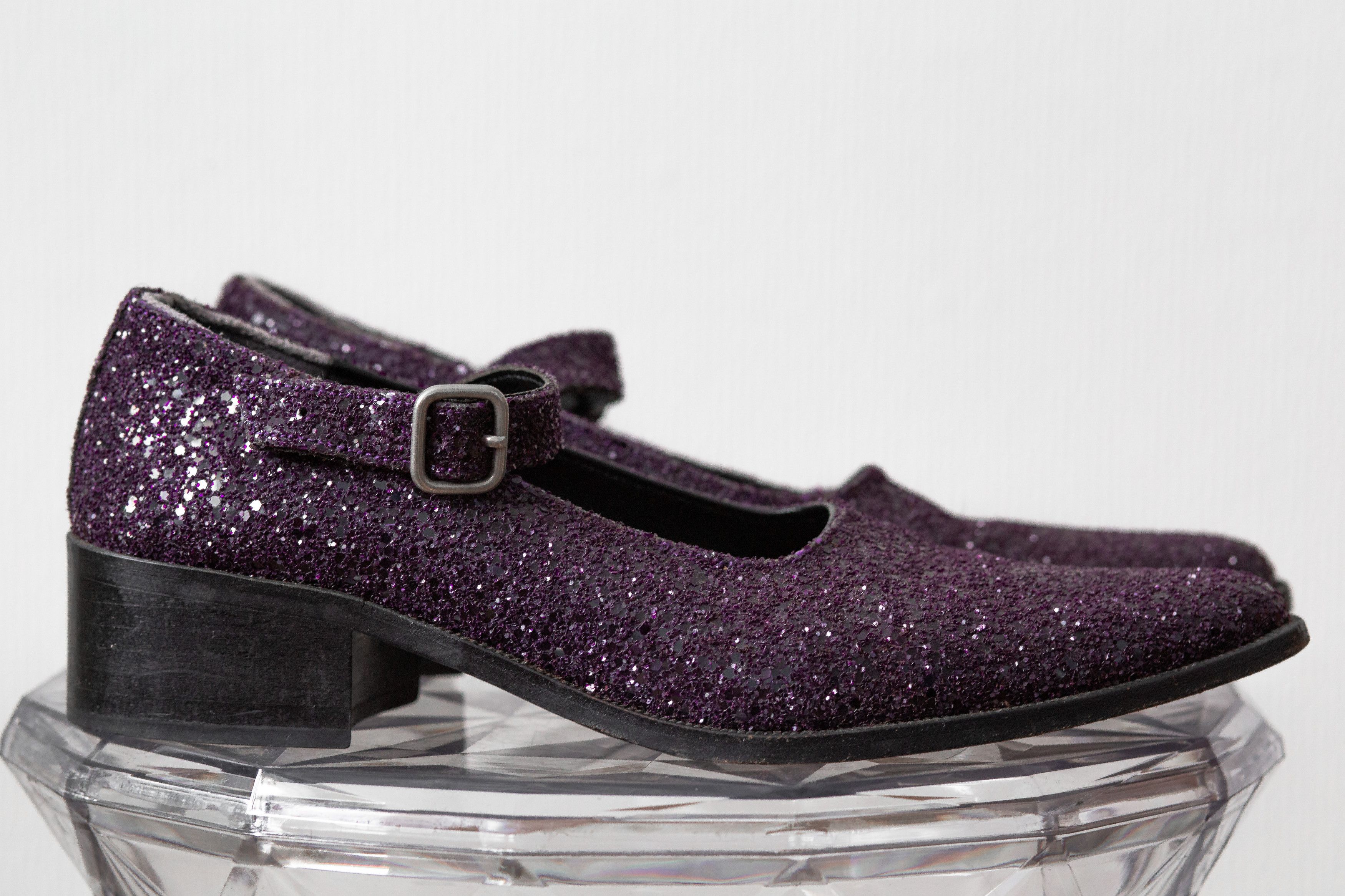 Comme des Garcons glitter strap shoes Size US 7 / IT 37 - 2 Thumbnail