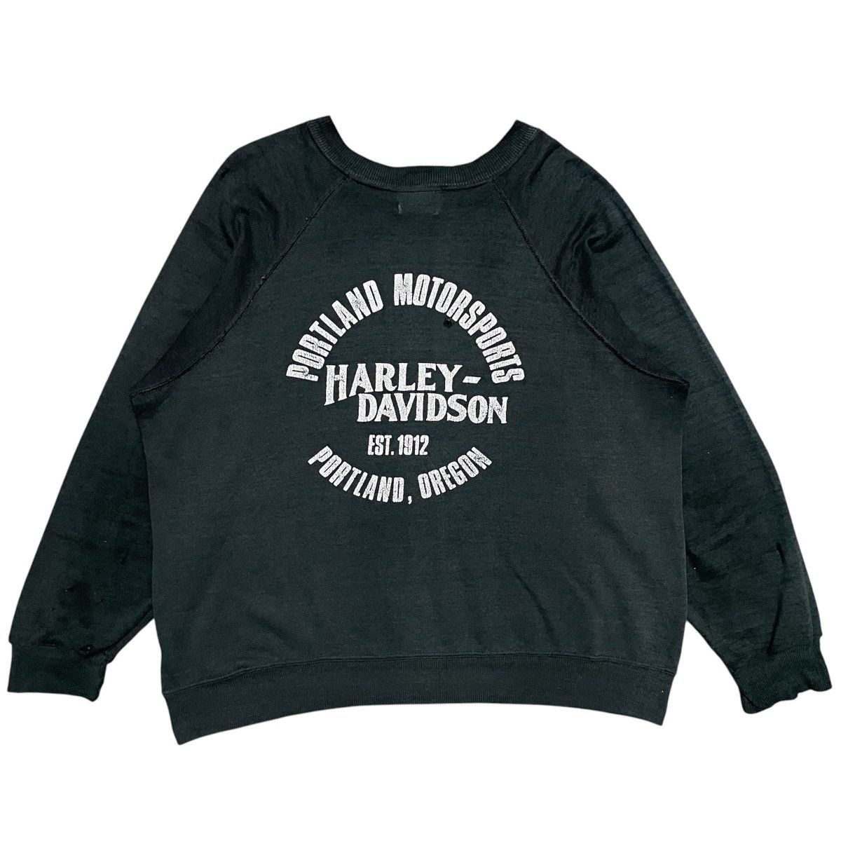 Grailed × Harley Davidson × Vintage Vintage 1986 Thrashed Harley Davidson Sweatshirt Size US XL / EU 56 / 4 - 4 Thumbnail