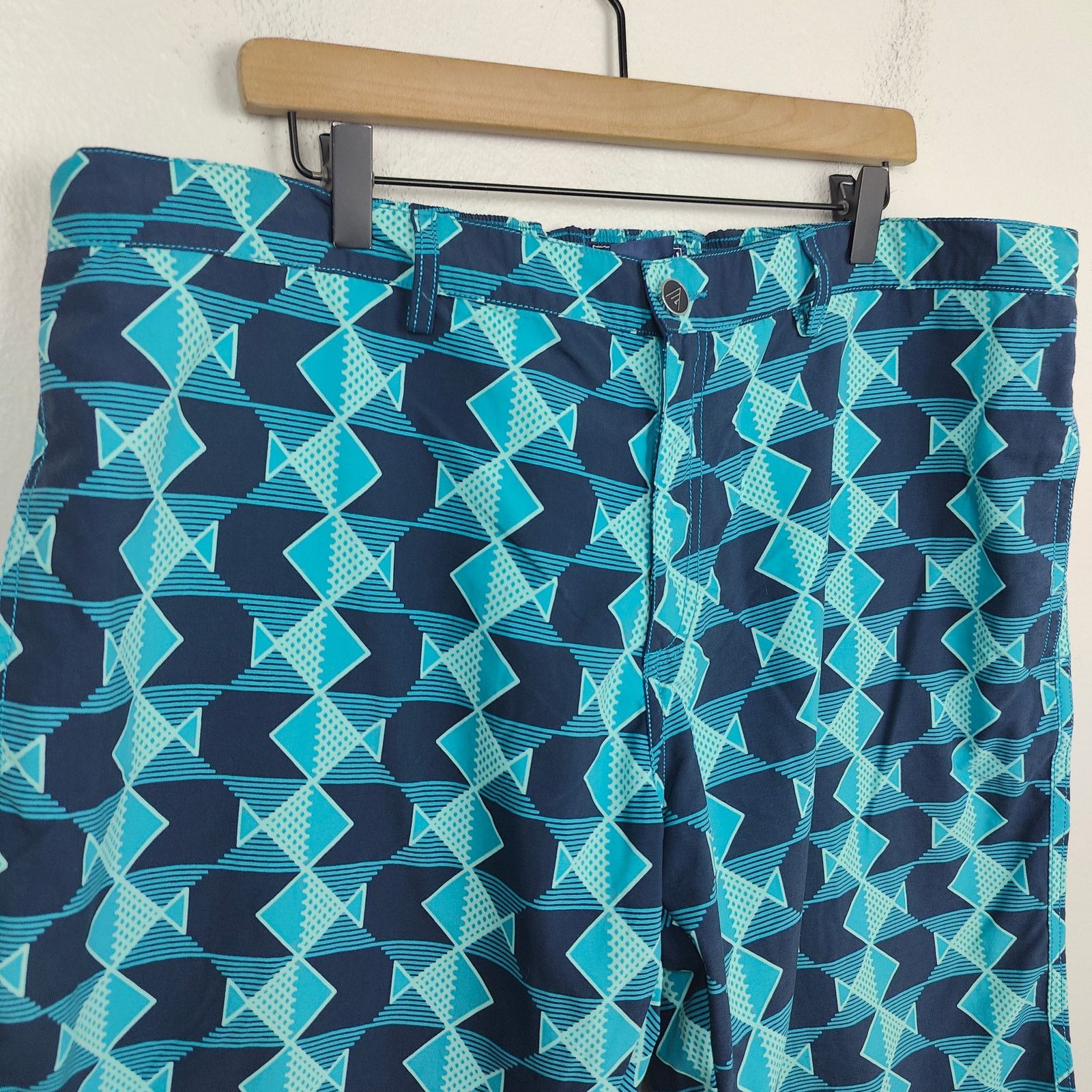 Vilebrequin Vilebrequin Swim Shorts Mens XXXL Blue Geometric Print Swim Size US 38 / EU 54 - 2 Thumbnail
