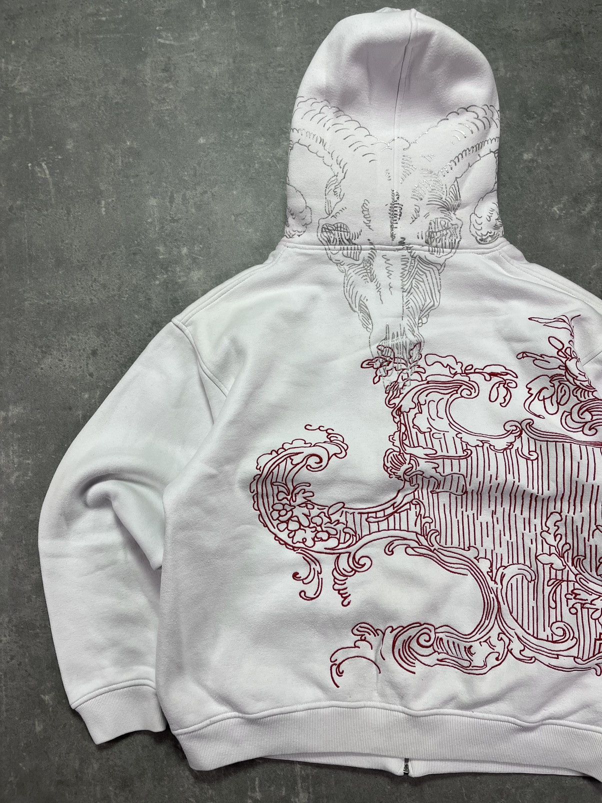 Makaveli Makaveli Wave Embroidered Heavy Zip Hoodie L Japanese Style Size US L / EU 52-54 / 3 - 11 Thumbnail