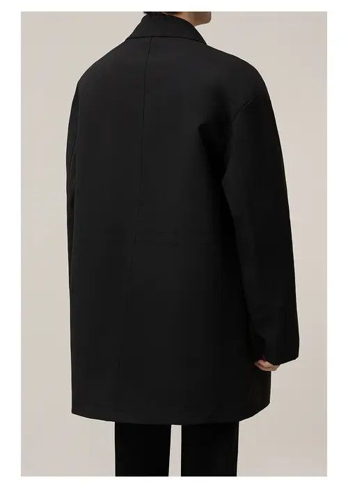 VIBE Classic Black Coat - Minimalist Style Size US M / EU 48-50 / 2 - 5 Thumbnail