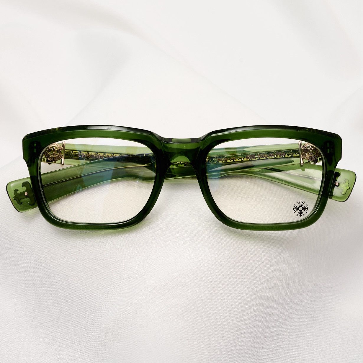 Chrome Hearts CHROME HEARTS SEE YOU IN TEA DARK OLIVE GLASSES Size ONE SIZE - 6 Thumbnail