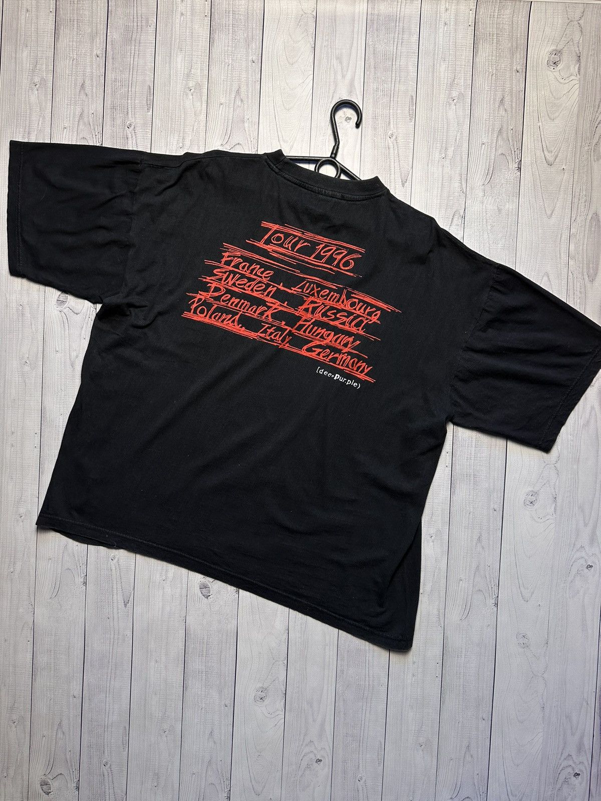 Band Tees × Vintage Vintage Deep Purple rock tee Purpendicular Tour 1996 rare Size US L / EU 52-54 / 3 - 2 Thumbnail