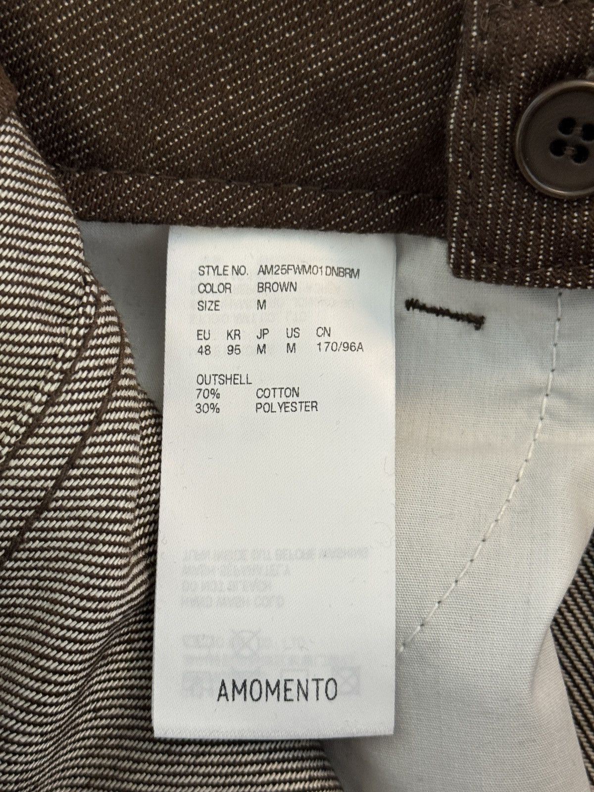 AMOMENTO Brown Zip-Fly Jeans Size US 30 / EU 46 - 6 Thumbnail