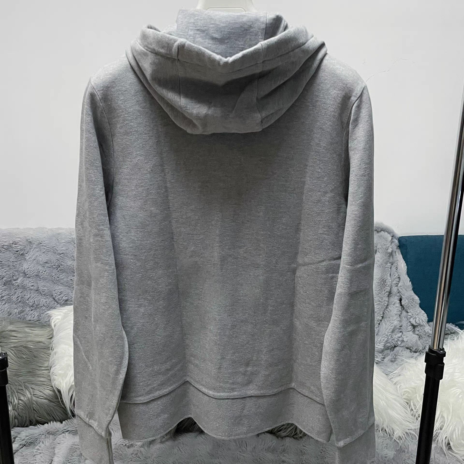Thom Browne Thom Browne Gray Zip-Up Hoodie Jacket Size US M / EU 48-50 / 2 - 2 Thumbnail