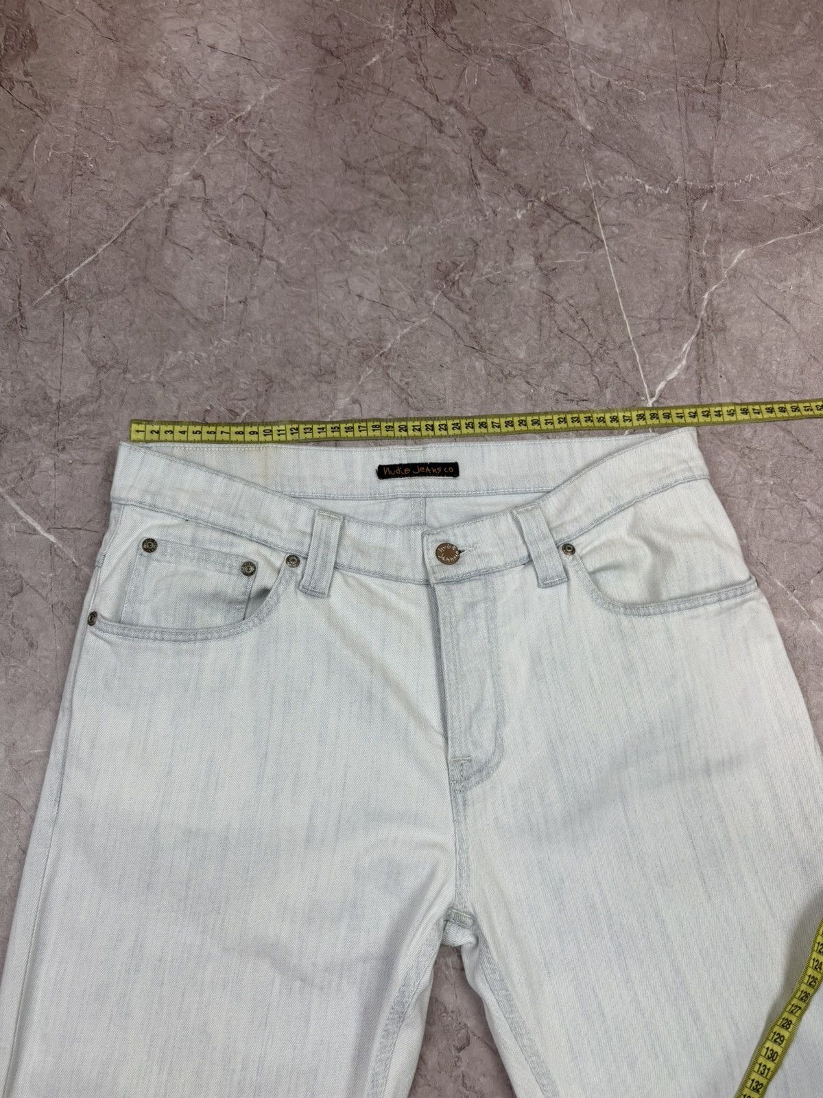 Nudie Jeans Nudie Jeans Co Slim Light Wash Denim - Made in Italy W34 L32 Size US 34 / EU 50 - 17 Thumbnail