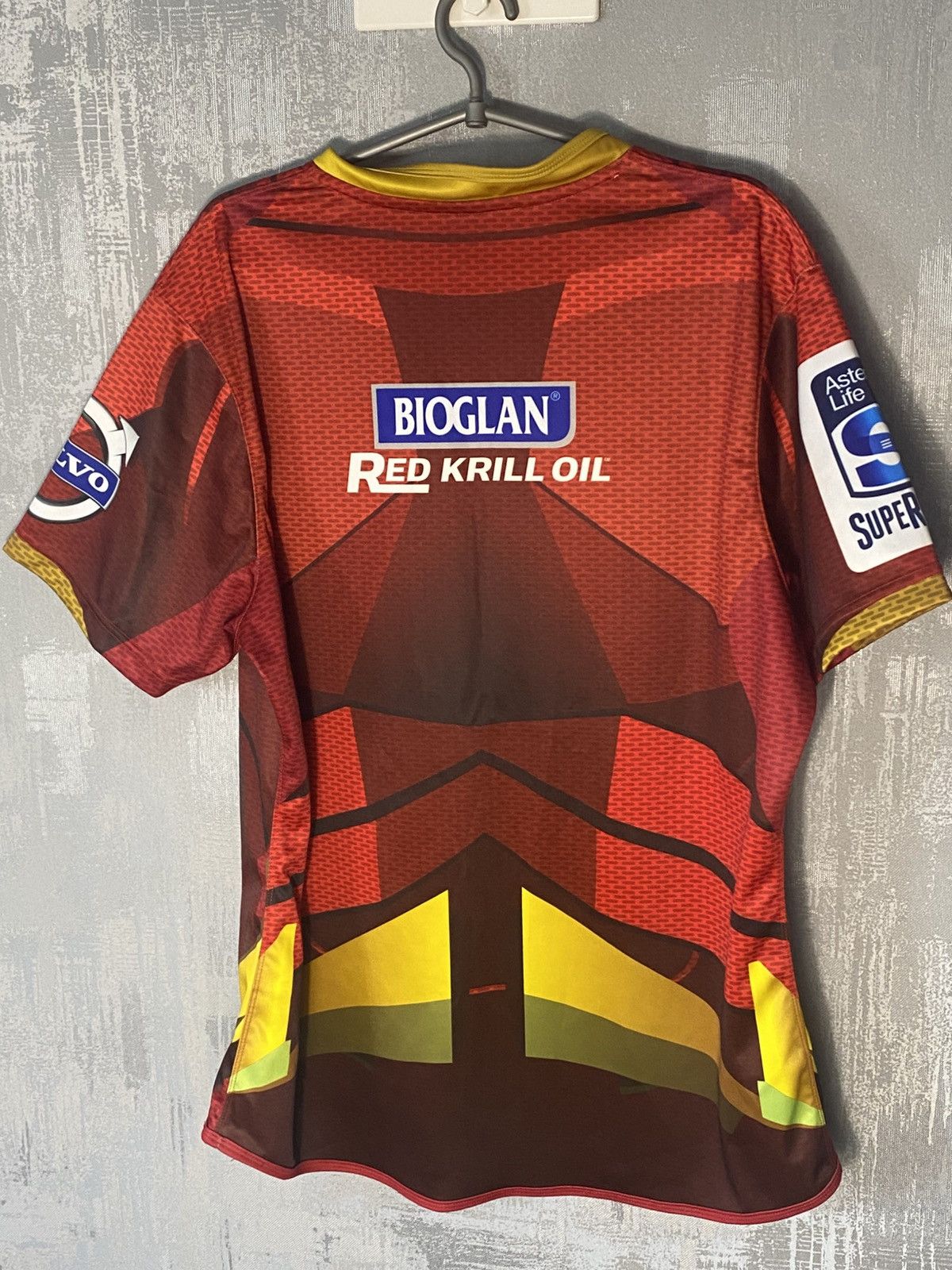Canterbury of New Zealand Queensland Reds Rugby Union Jersey Flash Superhero BLK Shirt Size US XL / EU 56 / 4 - 5 Thumbnail