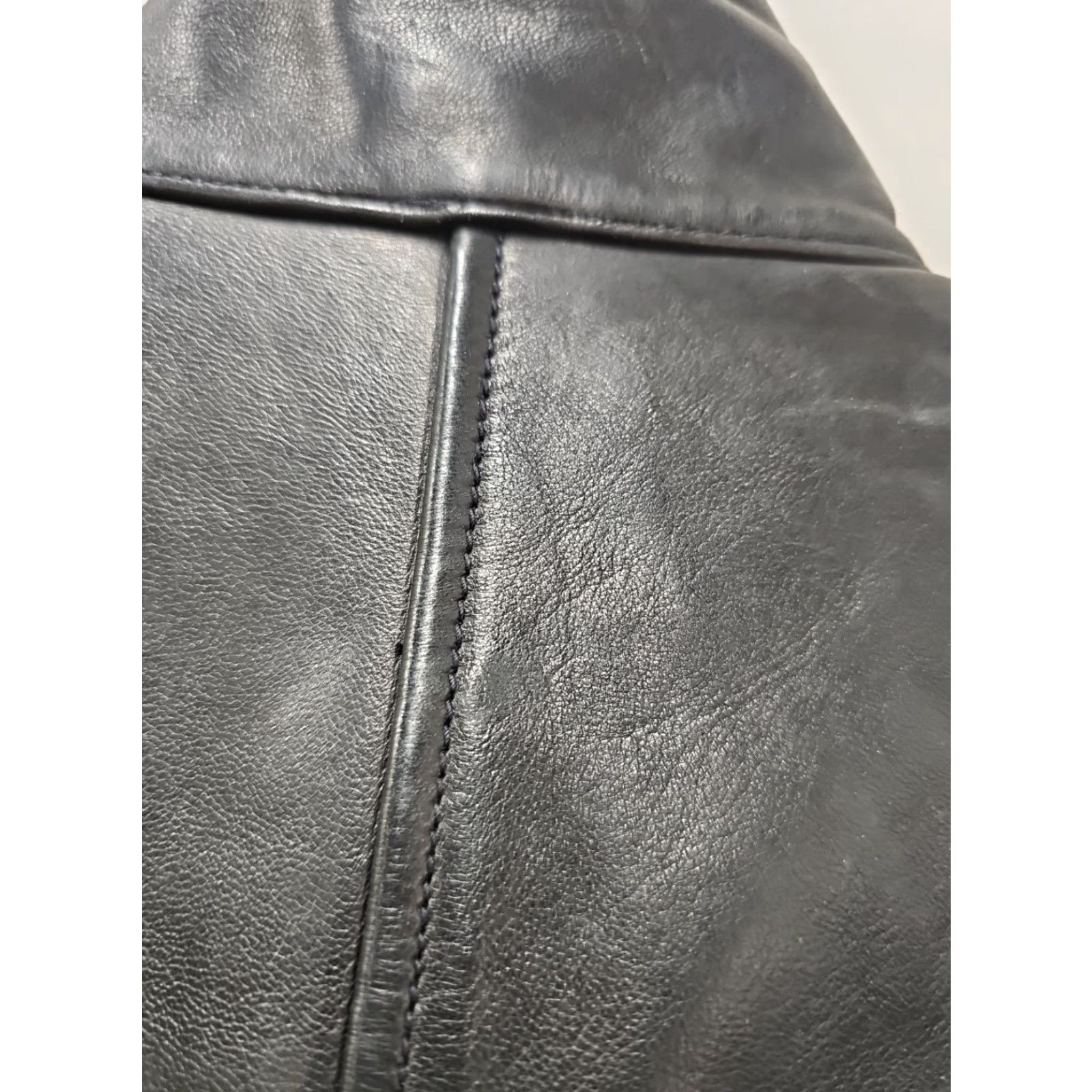 Banana Republic Banana Republic Leather Jacket Womens Small Black Snap Motorcycle Jacket 18 Chest 20.5 Length XS/S Mens Womens Girls Size S / US 4 / IT 40 - 6 Thumbnail
