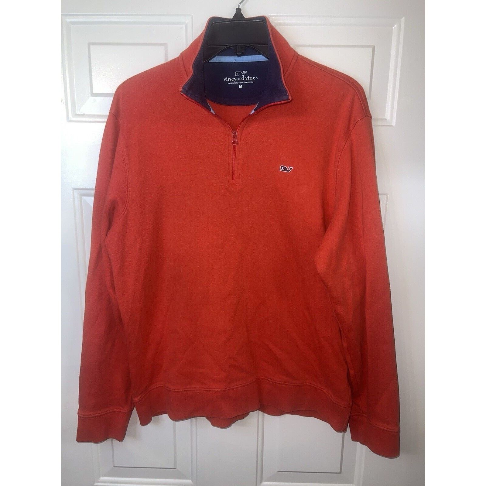 Vineyard Vines Vineyard Vines Sweater Medium 1/4 Zip Pullover Orange Whale Size US M / EU 48-50 / 2 - 1 Thumbnail