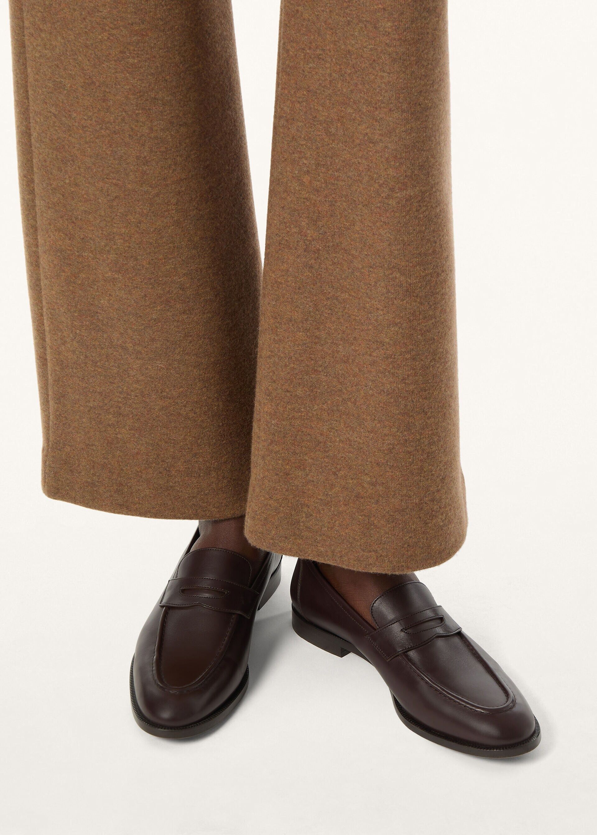 Loro Piana os11x0326 FAP5428 Sergio Loafers in French Coffee Size US 10 / IT 40 - 2 Thumbnail