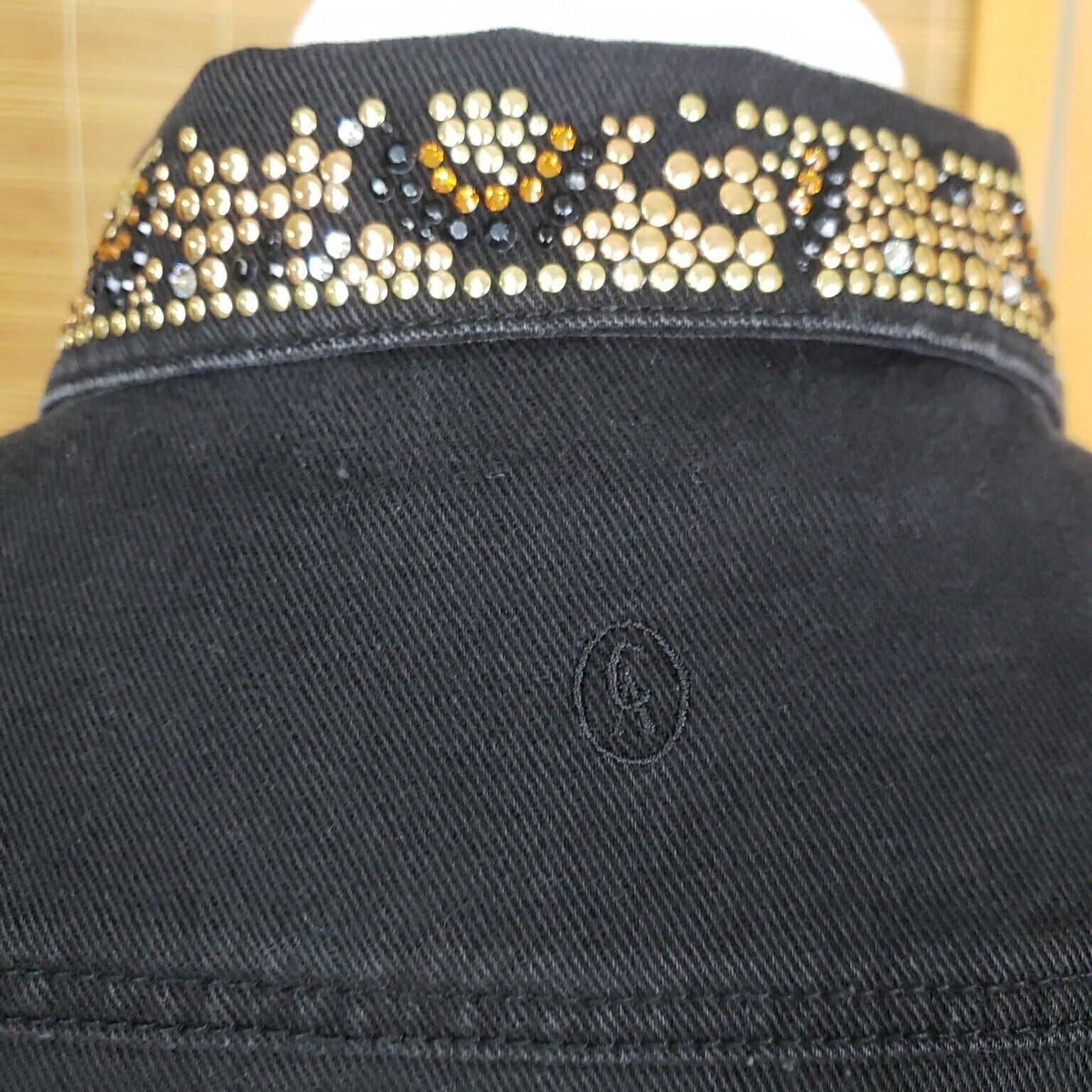 Vintage Christine Alexander Studded Jean Jacket Womens L Black Swaro Size L / US 10 / IT 46 - 11 Thumbnail