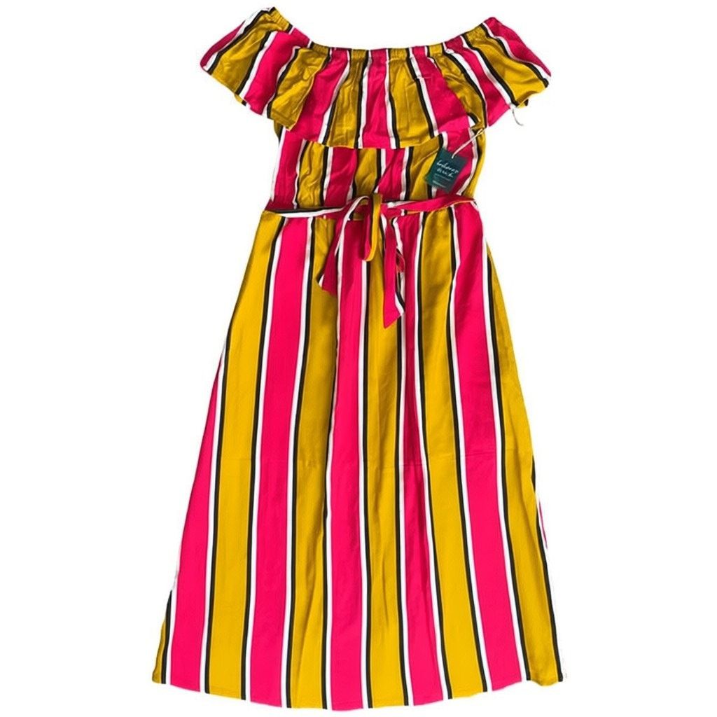 Forever 21 Forever 21 Balearic Beach Collection Stripes Maxi Dress, L Size L / US 10 / IT 46 - 5 Thumbnail