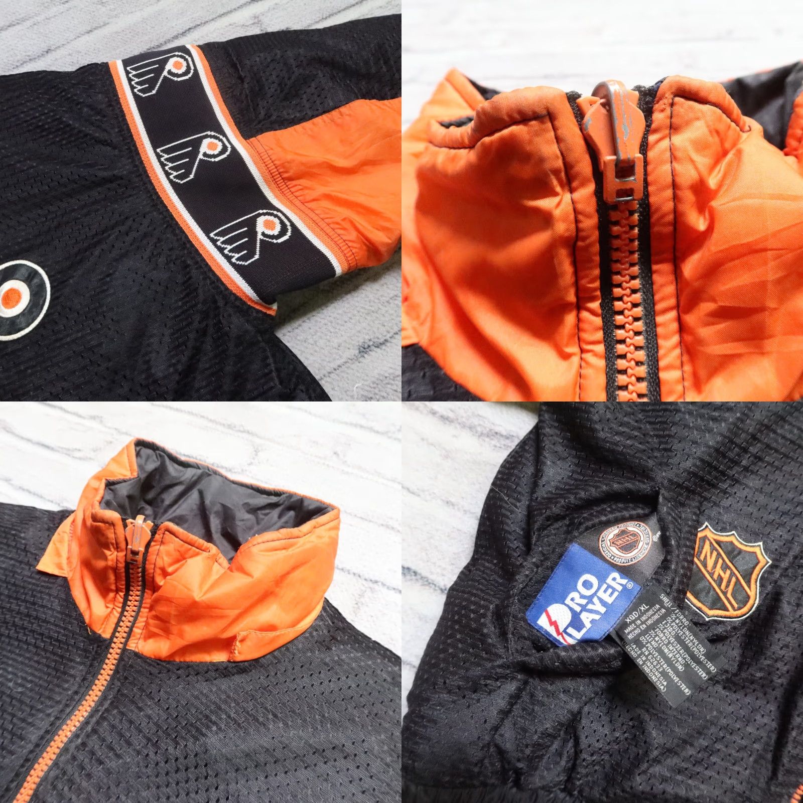 Pro Player VINTAGE Pro Player Philadelphia Flyers Reversible Jacket Jersey Style Parka Black XL Mens Size US XL / EU 56 / 4 - 8 Thumbnail