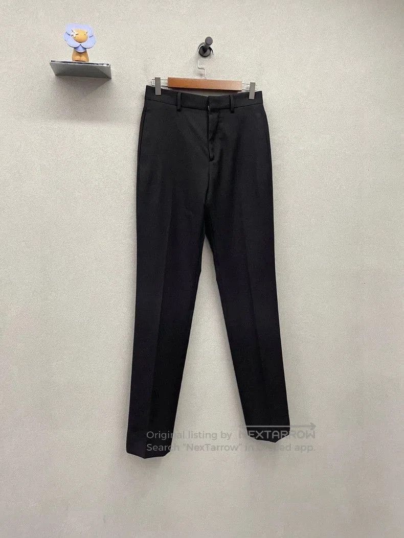 Louis Vuitton LV Black Wool Straight Suit Pants. Size US 30 / EU 46 - 3 Thumbnail