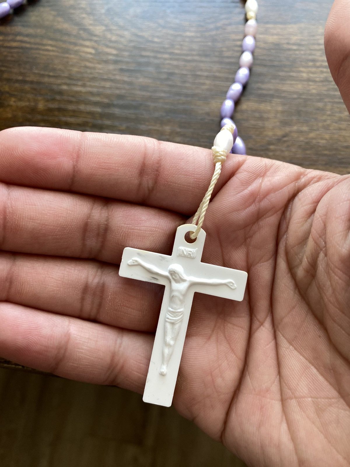 Other Vintage Y2K Rosary Beaded Necklace Size ONE SIZE - 2 Thumbnail