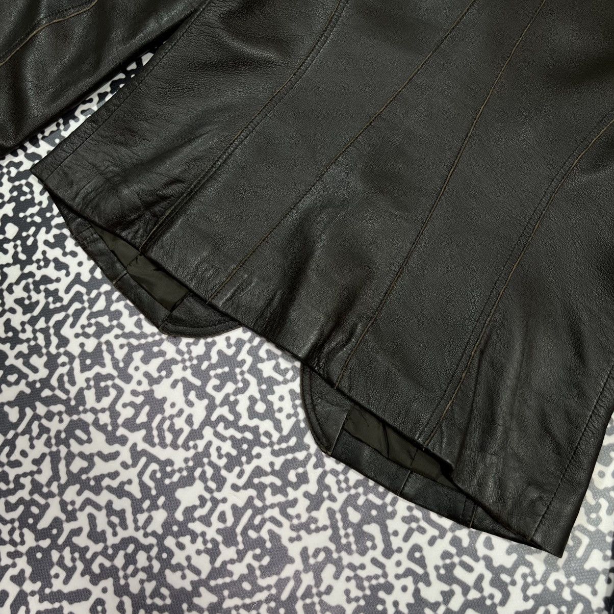 Vintage Vintage Y2K Lamb Leather Jacket Blazer Japanese Retro Style Size S / US 4 / IT 40 - 16 Thumbnail